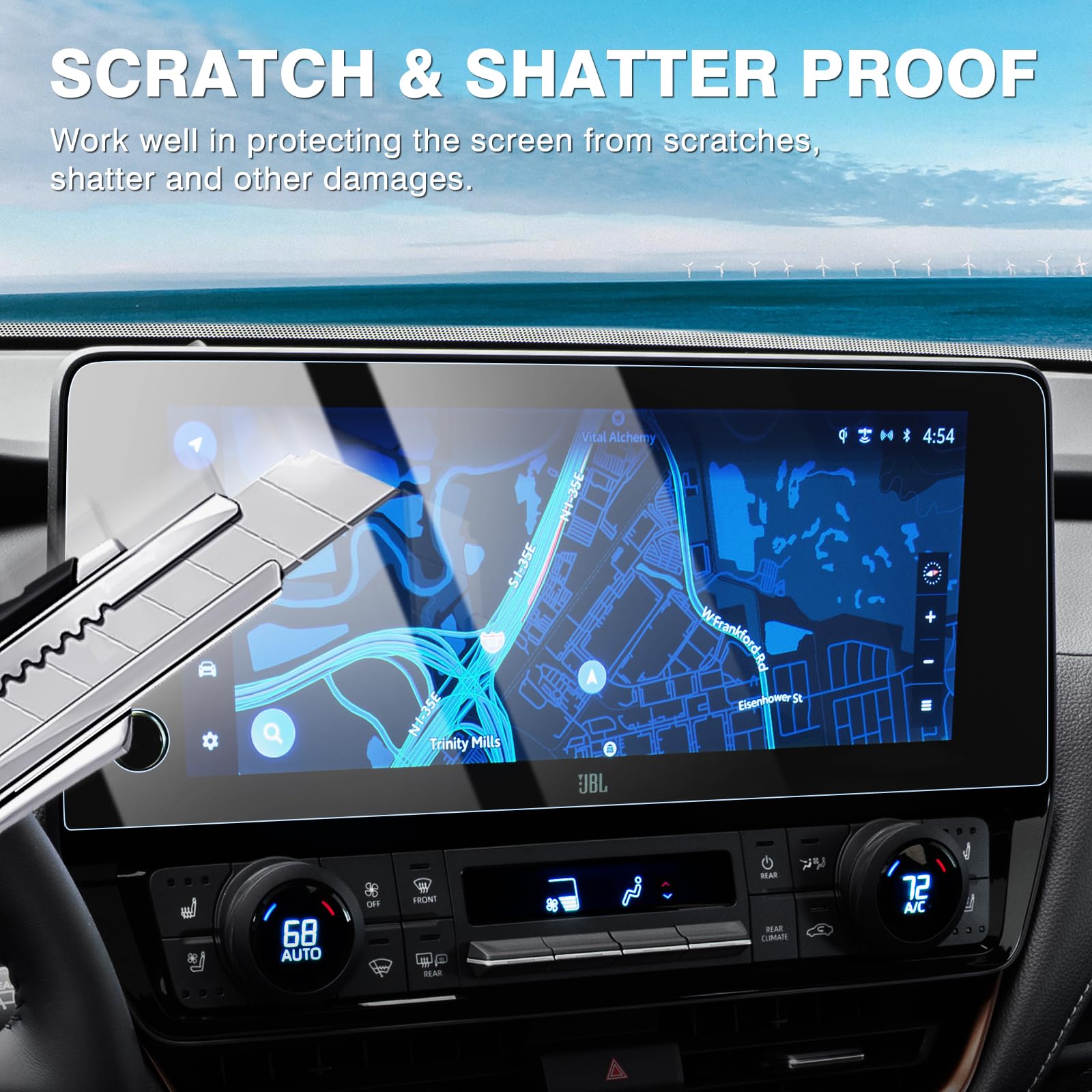 Karltys 2 Pack 2024 Grand Highlander Screen Protector For Toyota Grand Highlander Accessories Xle/Limited/Platinum 2024 2025 12.