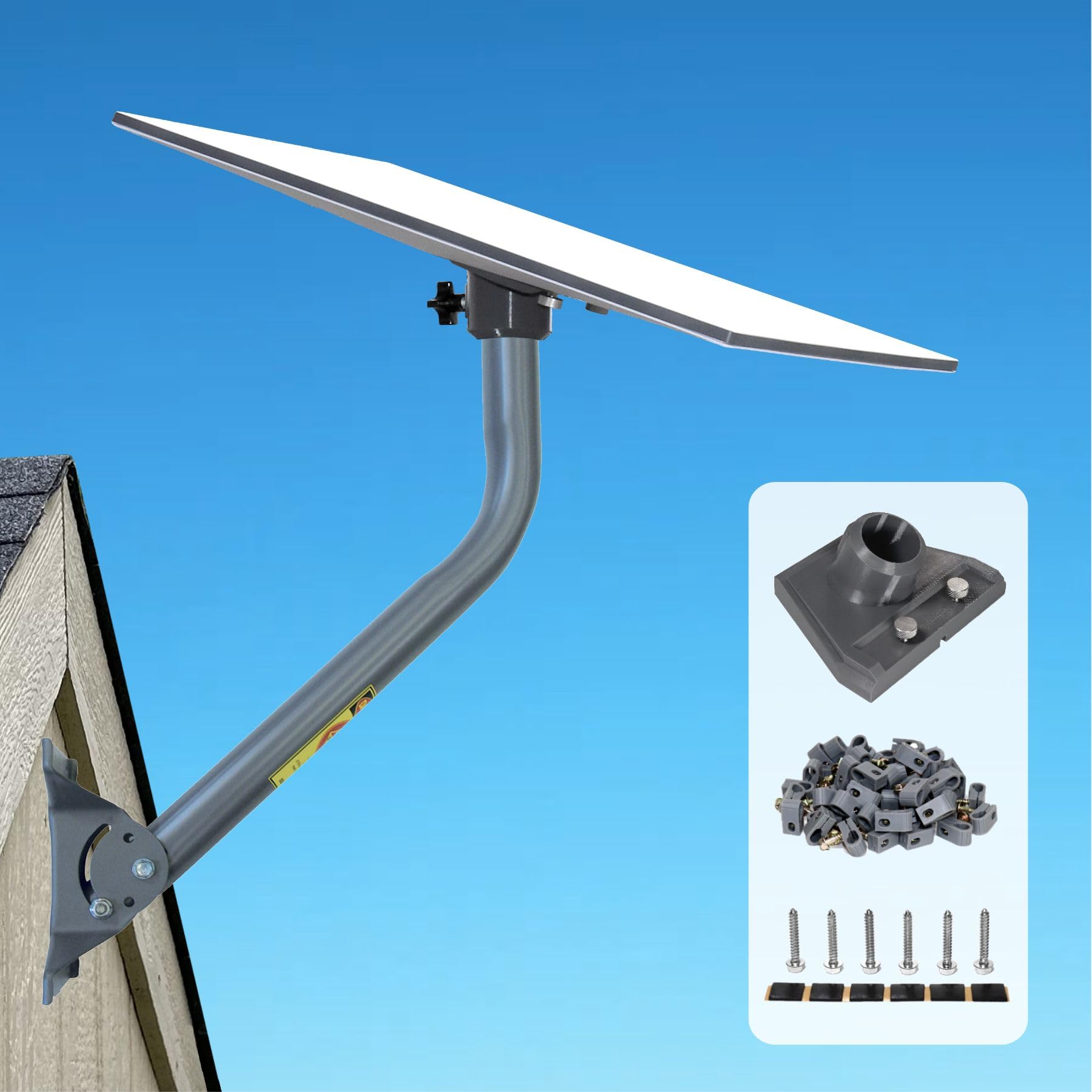 Starlink Generation 3 Roof And Wall Mount Kit Compatible With Gen3 / V3 Starlink Standard Dish