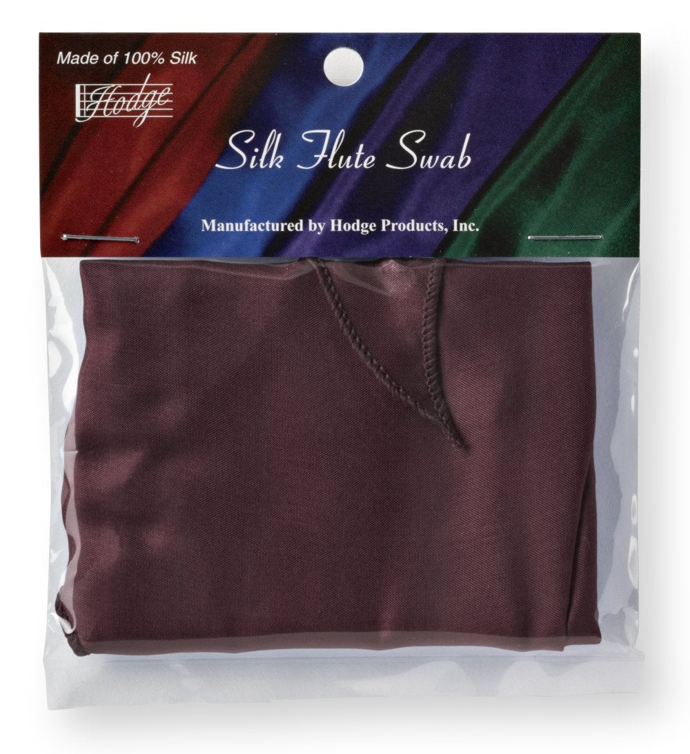 Hodge Silk Flute Swab   Burgundy