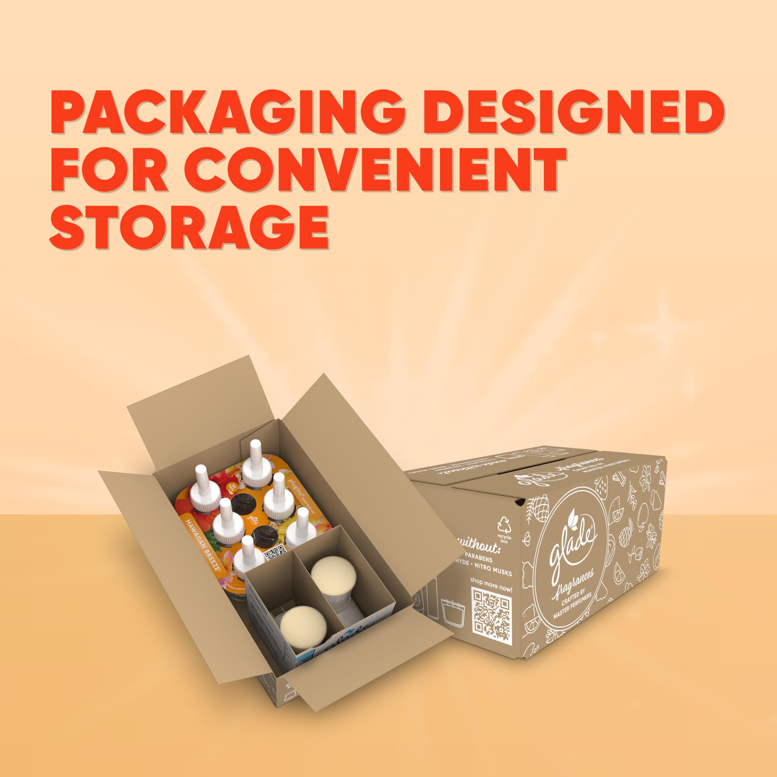 Glade Plugins Refills Air Freshener Starter Kit, Scented And Essential Oils For Home And Bathroom, Hawaiian Breeze, 4.02 Fl Oz,