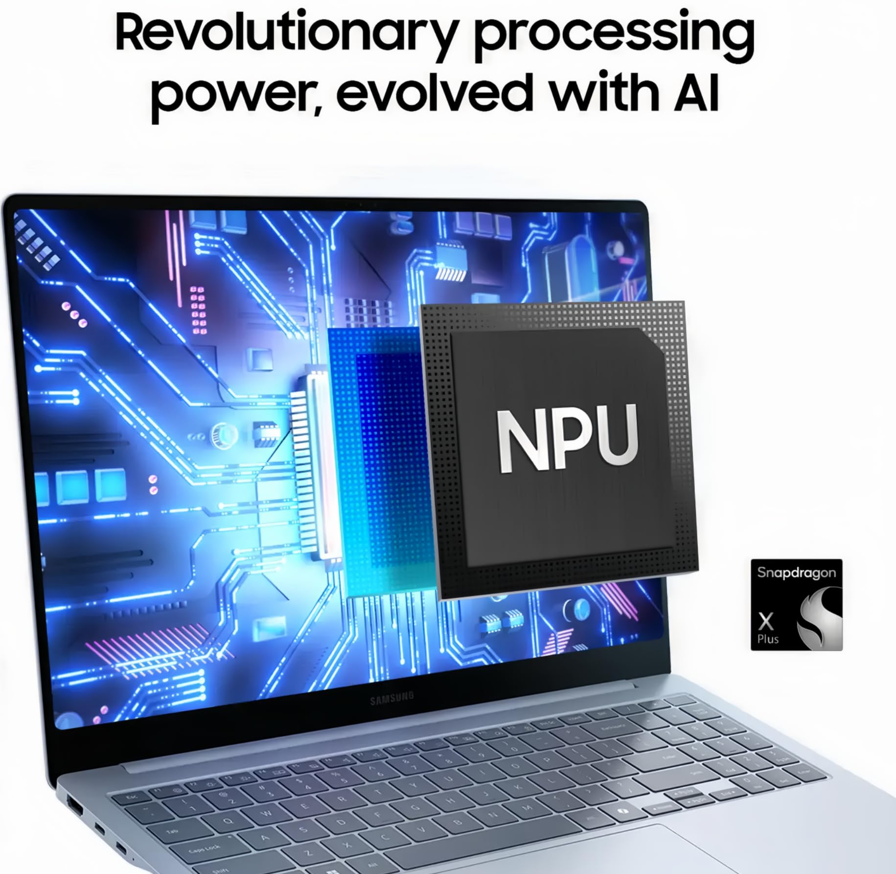 Samsung Galaxy Book4 Edge Business Laptop, 15.6'' Led Anti Glare Display, Copilot + Ai Pc Computer, Snapdragon X Plus Processor,