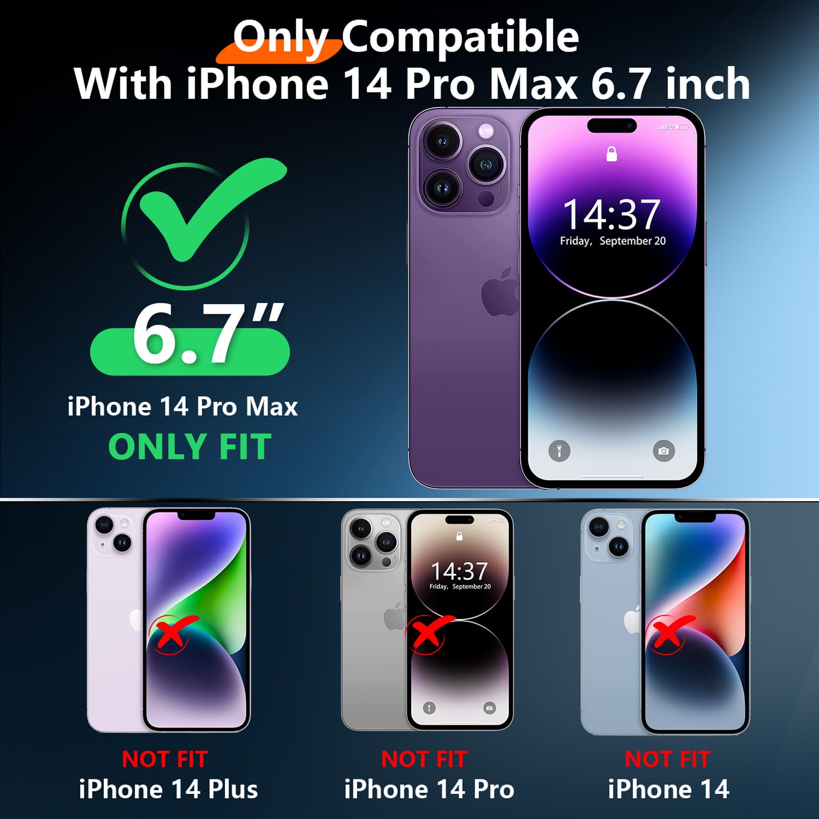 Red2Fire 2024 New For Iphone 14 Pro Max Case Waterproof, [Full Body Shockproof] [Ip68 Underwater][Dustproof][Dropproof] Phone Ca