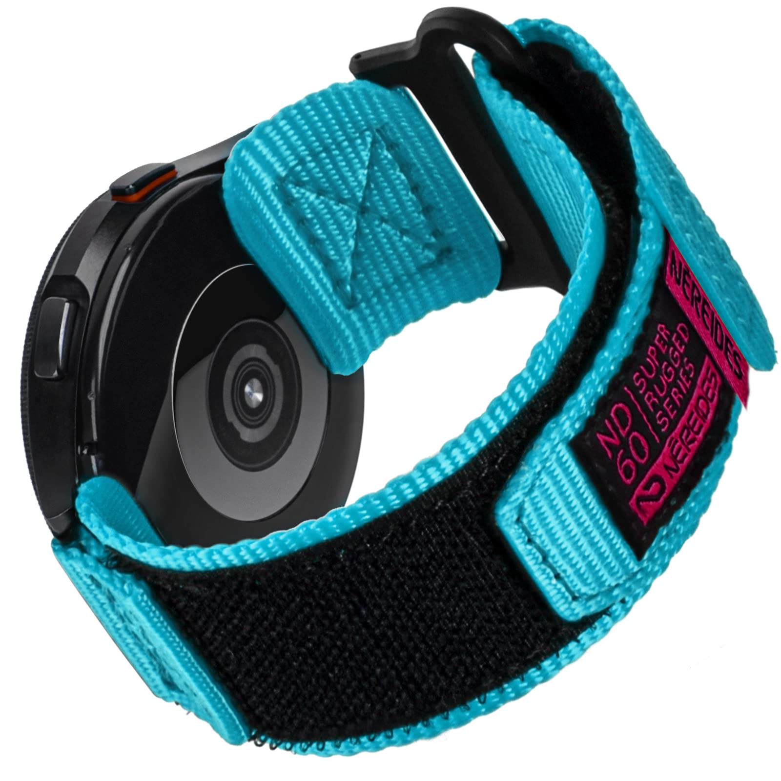 Nereides Band Compatible With Samsung Galaxy Watch 6 Classic 43Mm 47Mm/Watch 5 Pro 45Mm/Watch 4 5 6 40Mm 44Mm/Watch 4 Classic 42Mm 46Mm, 20Mm Rugged Nylon Woven Loop Sports Strap