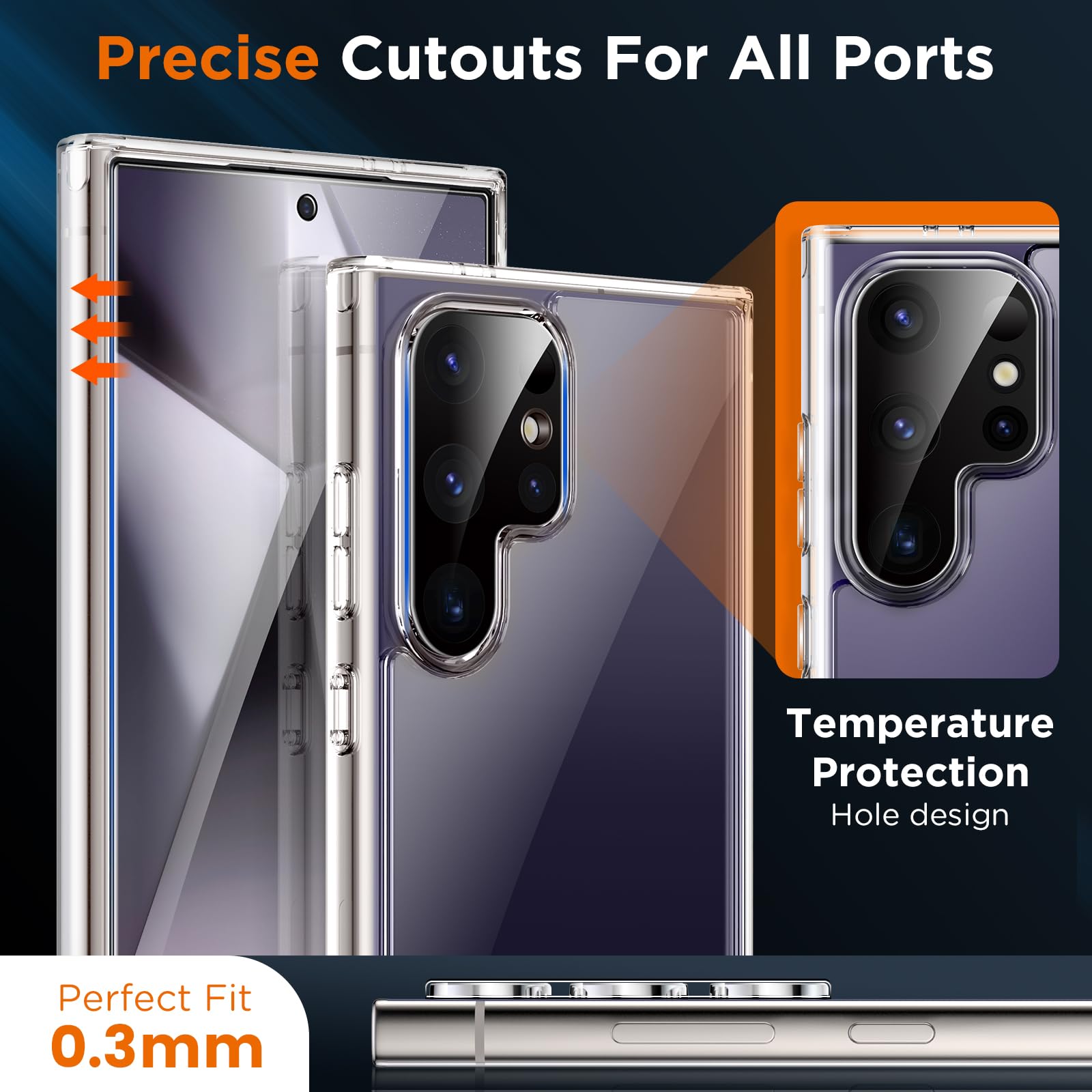 Lk 2 Pack For Samsung Galaxy S24 Ultra Screen Protector With 2 Pack Camera Lens Protector [Fingerprint Compatible] Touch Sensiti