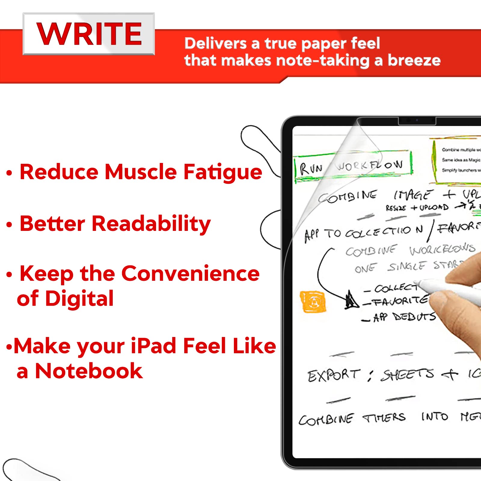 [2 Pack]Paper Screen Protector Compatible With Ipad Air 5Th/4Th 10.9 Inch(2022/2021/2020/2018)/Ipad Pro 11 All Models,Zoegaa Ipa