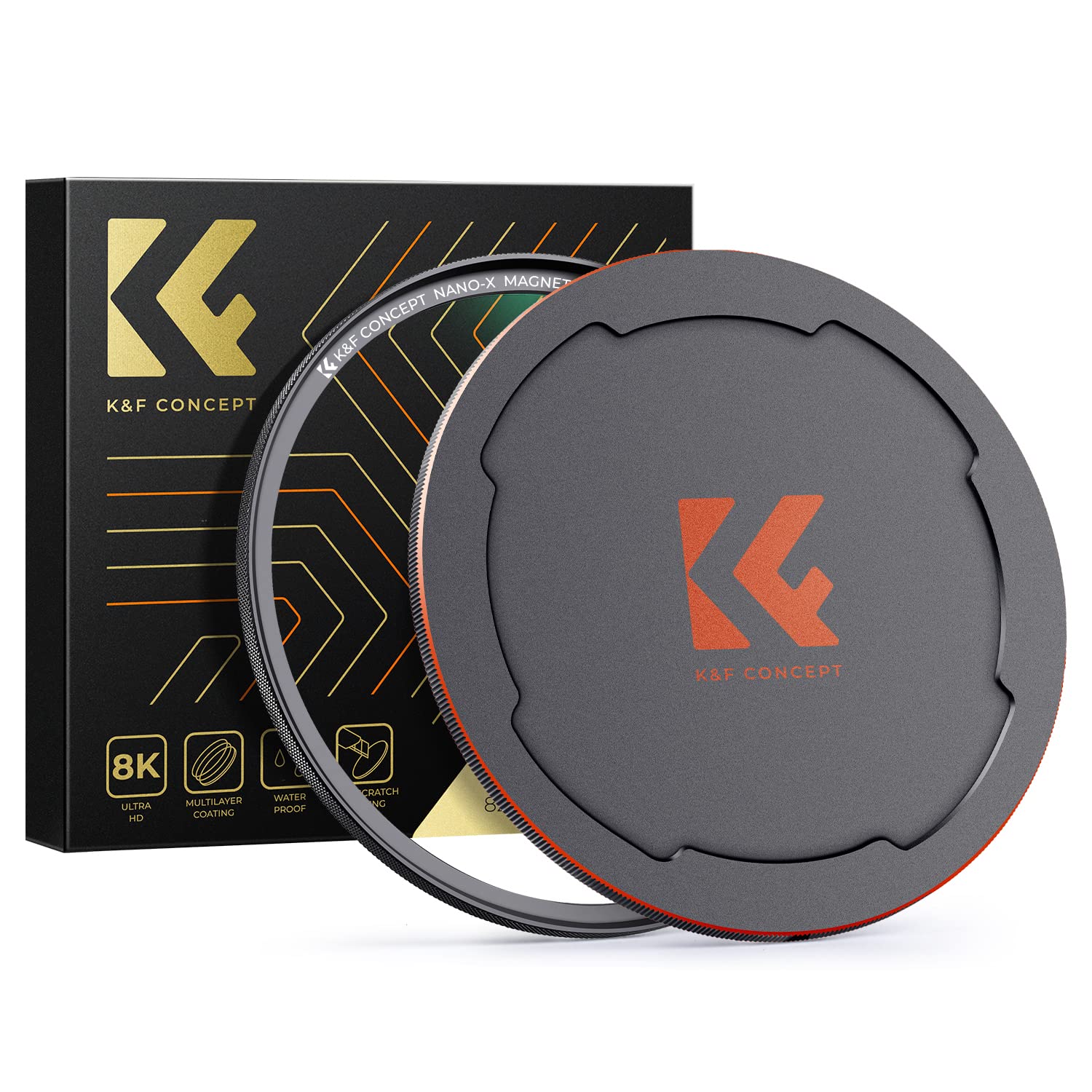 K&F Concept 67Mm Magnetic Mc Uv Lens Protection Filter + Lens Filter Cap With 28 Multi Layer Coatings Waterproof/Scratch Resista