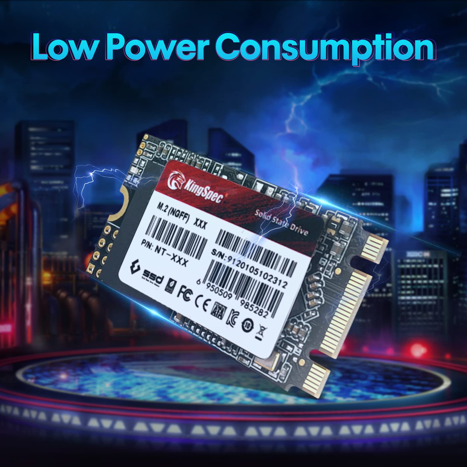 Kingspec M.2 Sata Ssd, 256Gb 2242 Sata Iii 6Gbps Internal M.2 Ssd, Ultra-Slim Ngff State Drive For Desktop/Laptop/Notebook (2242