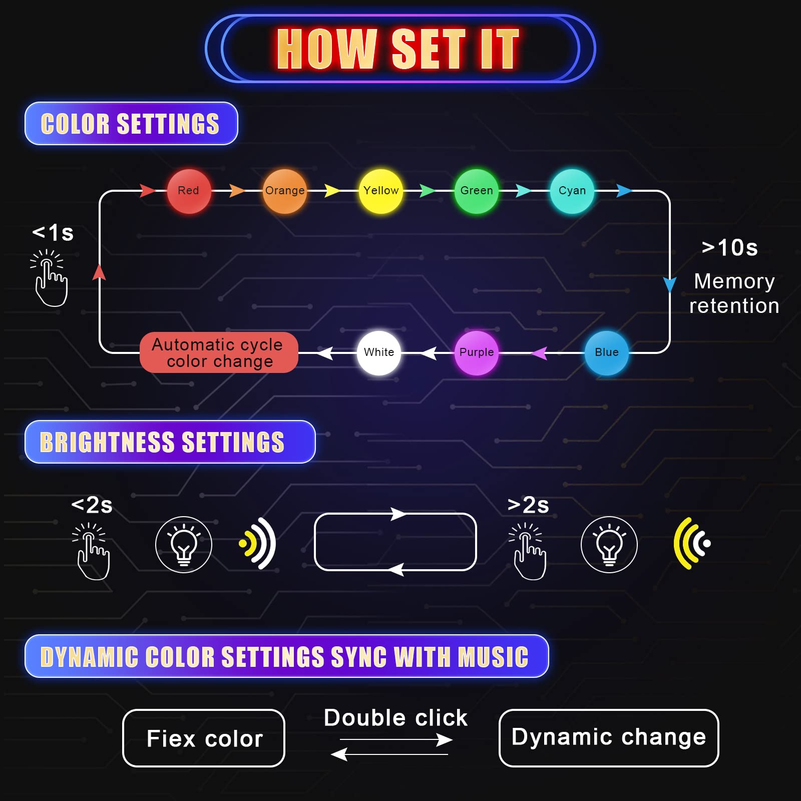 Tallew 4 Pcs Mini Usb Led Light Car Led Interior Lighting Music Sync Usb Car Light Dc 5V Usb Smart Light Atmosphere Light Night