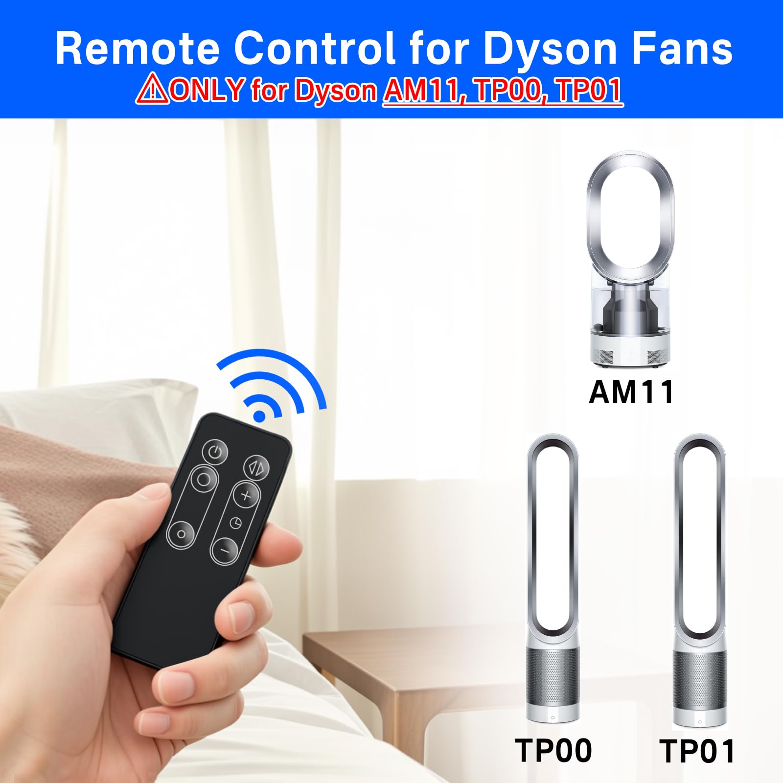Replacement Remote Control Compatible With Dyson Am11 Tp00 Tp01 Pure Cool Purifiers Fan With Remote Holder   965824 06 965824 07