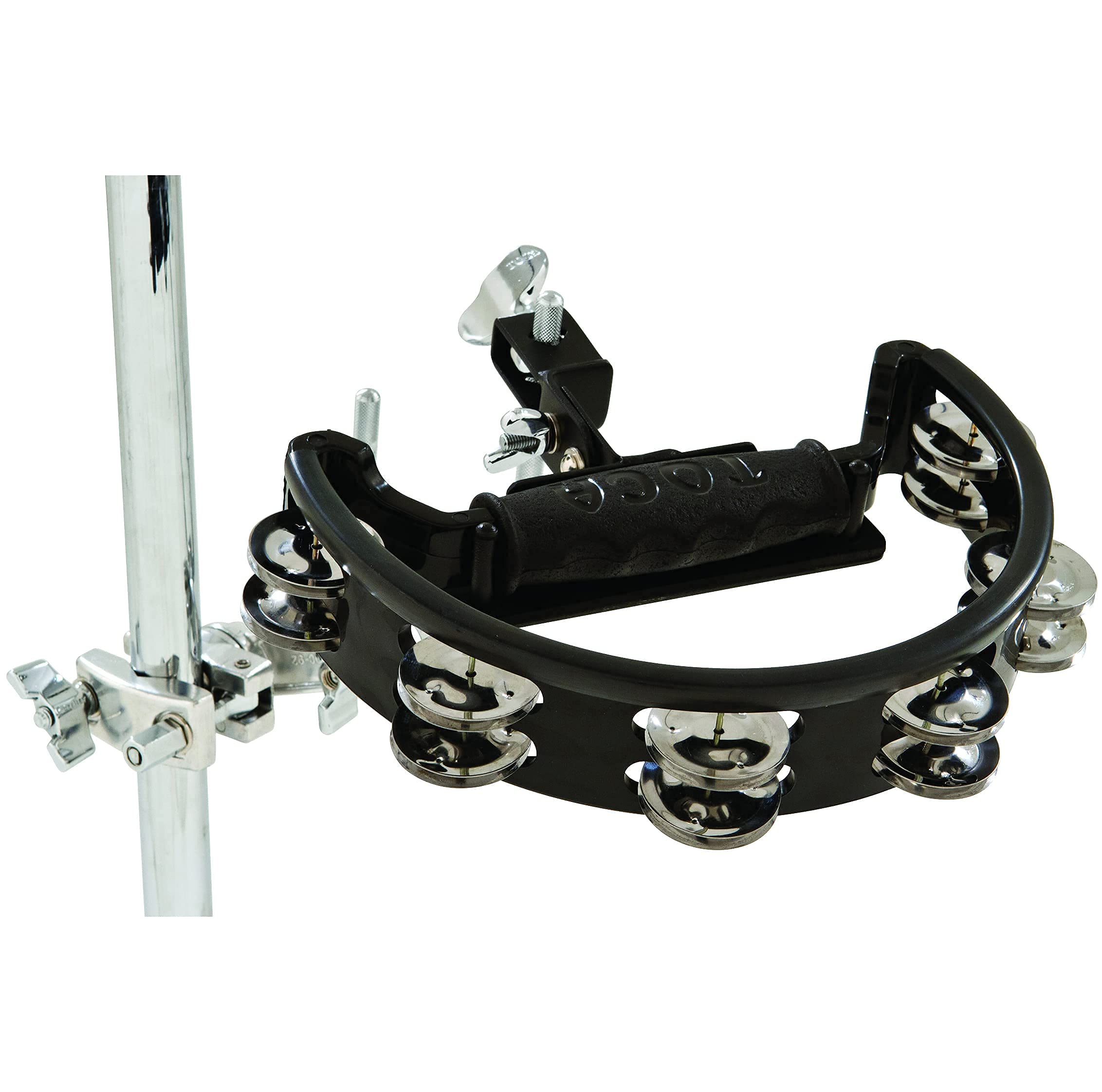 Toca T2603 Tambourine with Mount  Black