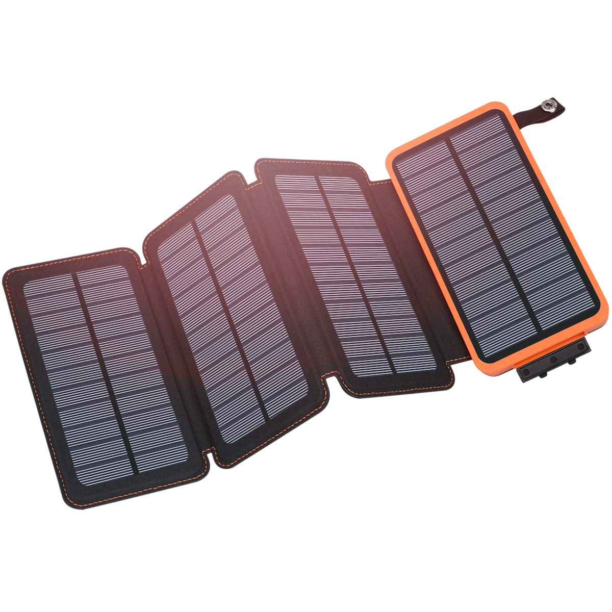 Hiluckey Solar Charger 25000Mah, Outdoor Usb C Portable Power Bank With 4 Solar Panels, 3A Fast Charge External Battery Pack Wit