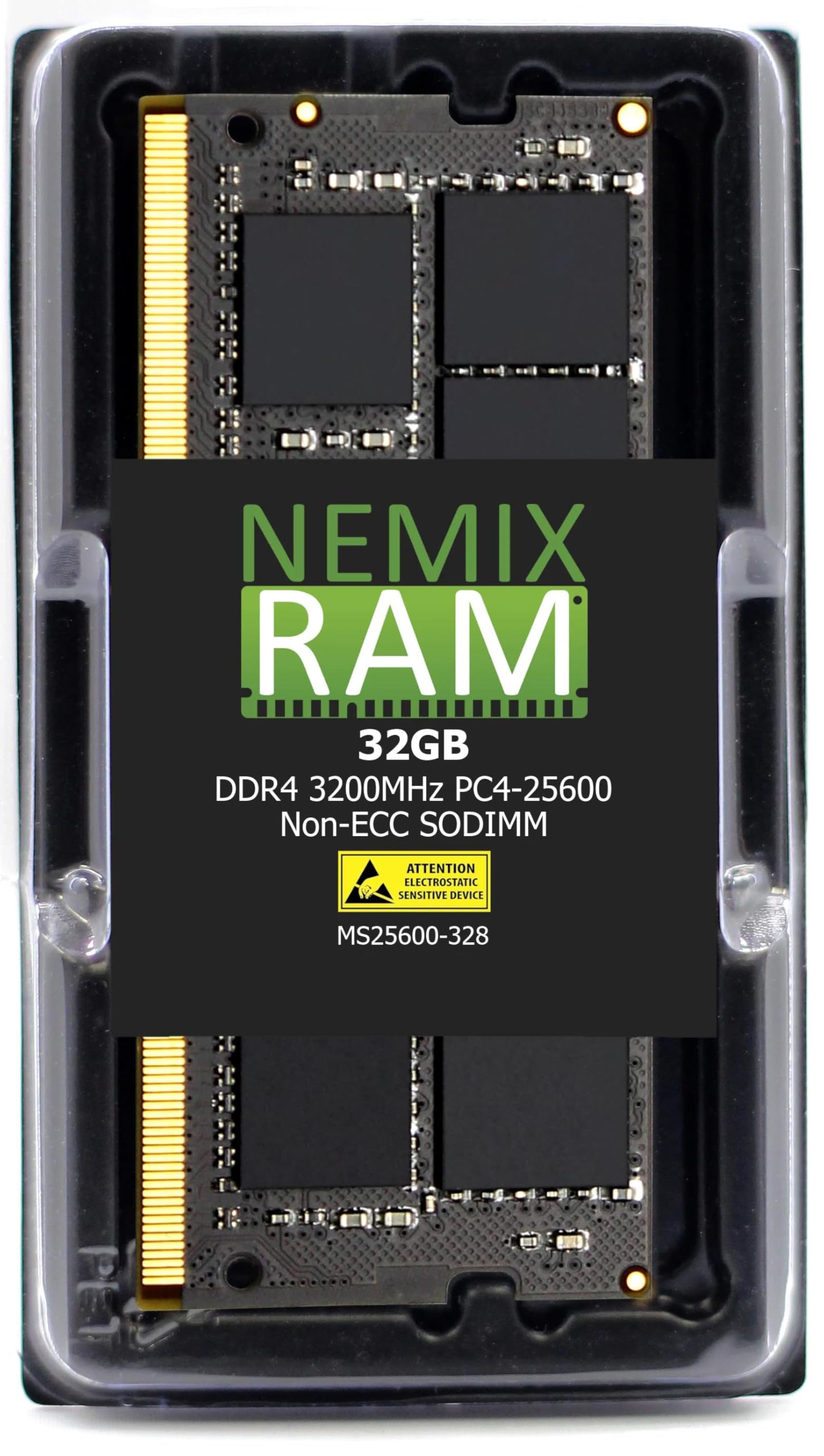 Nemix Ram 32Gb (1X32Gb) Ddr4 3200Mhz, 2933Mhz Or 2666Mhz 260 Pin 1.2V Non Ecc Unbuffered Sodimm Laptop Pc Memory