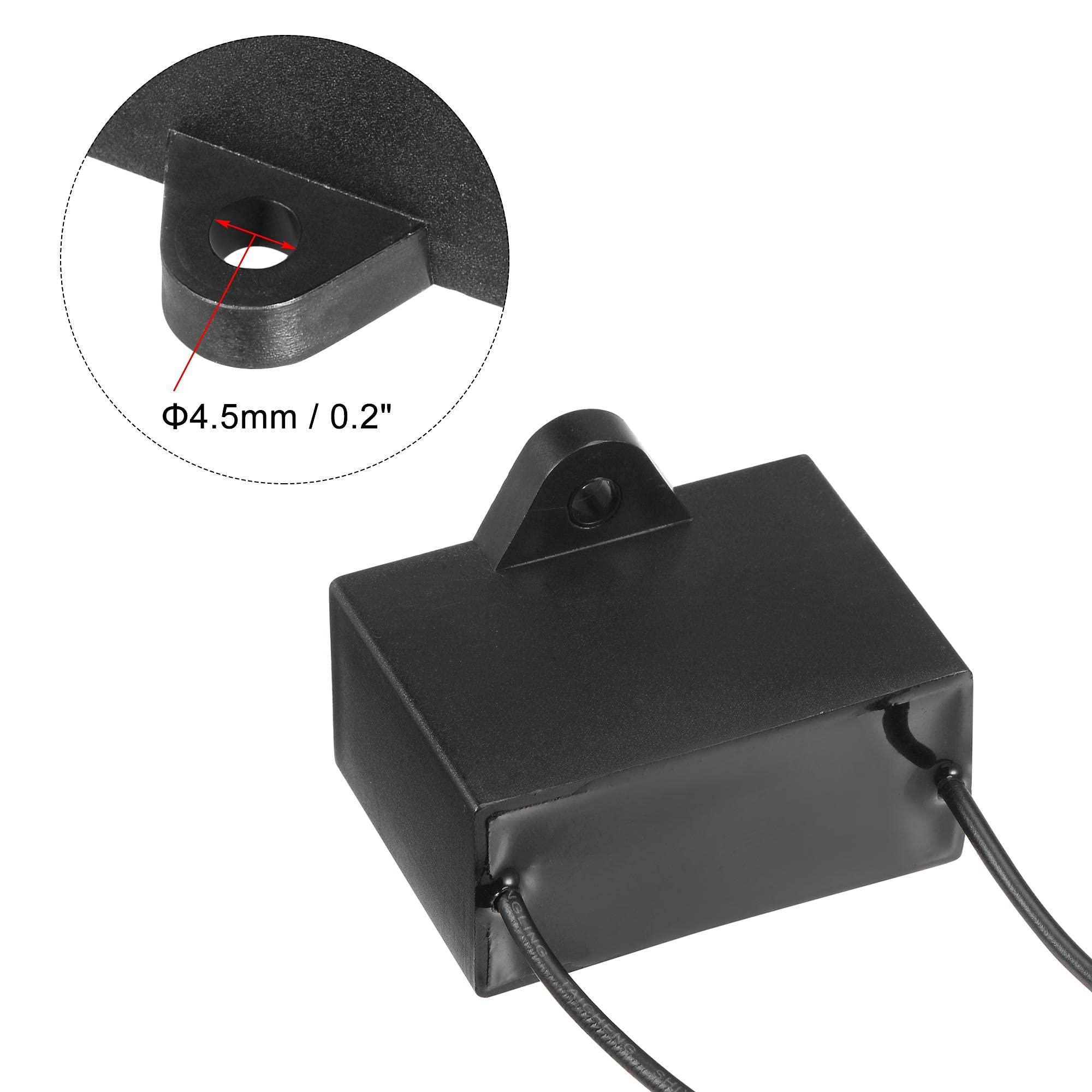 Uxcell Ceiling Fan Capacitor Cbb61 15Uf 250V Ac 2 Wires Metallized Polypropylene Film Capacitor 47X34X22Mm For Electric Fan Pump
