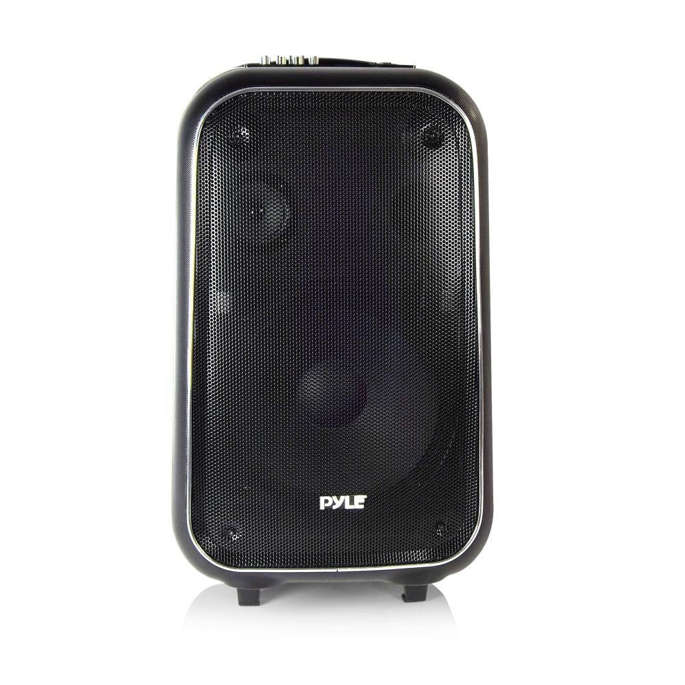 Pyle 12 Inch Full Range Portable Bluetooth Karaoke Loudspeaker, Karaoke Microphone, Built-In Rechargeable Battery With Fm Radio.