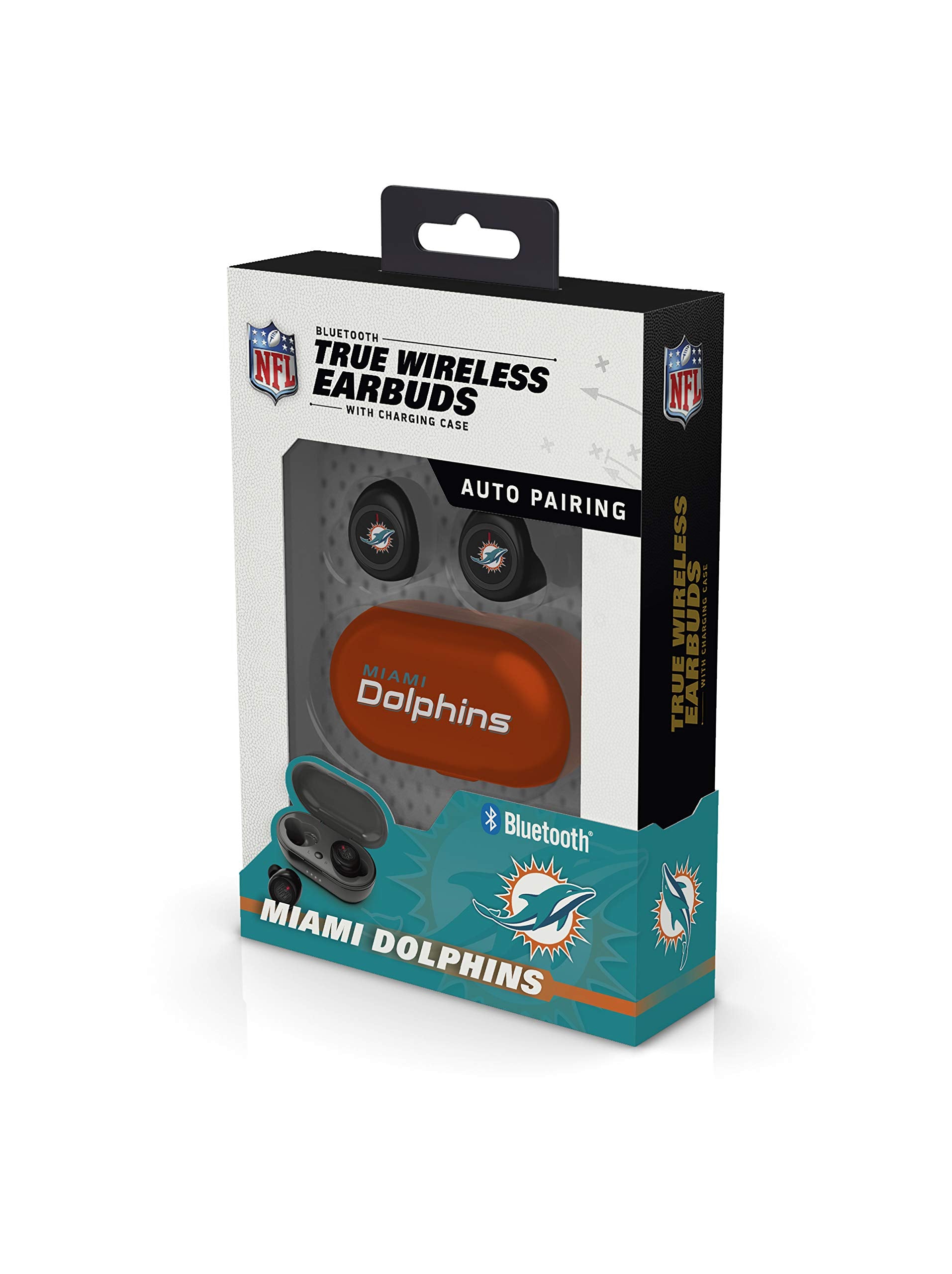 Soar Nfl True Wireless Earbuds, Miami Dolphins