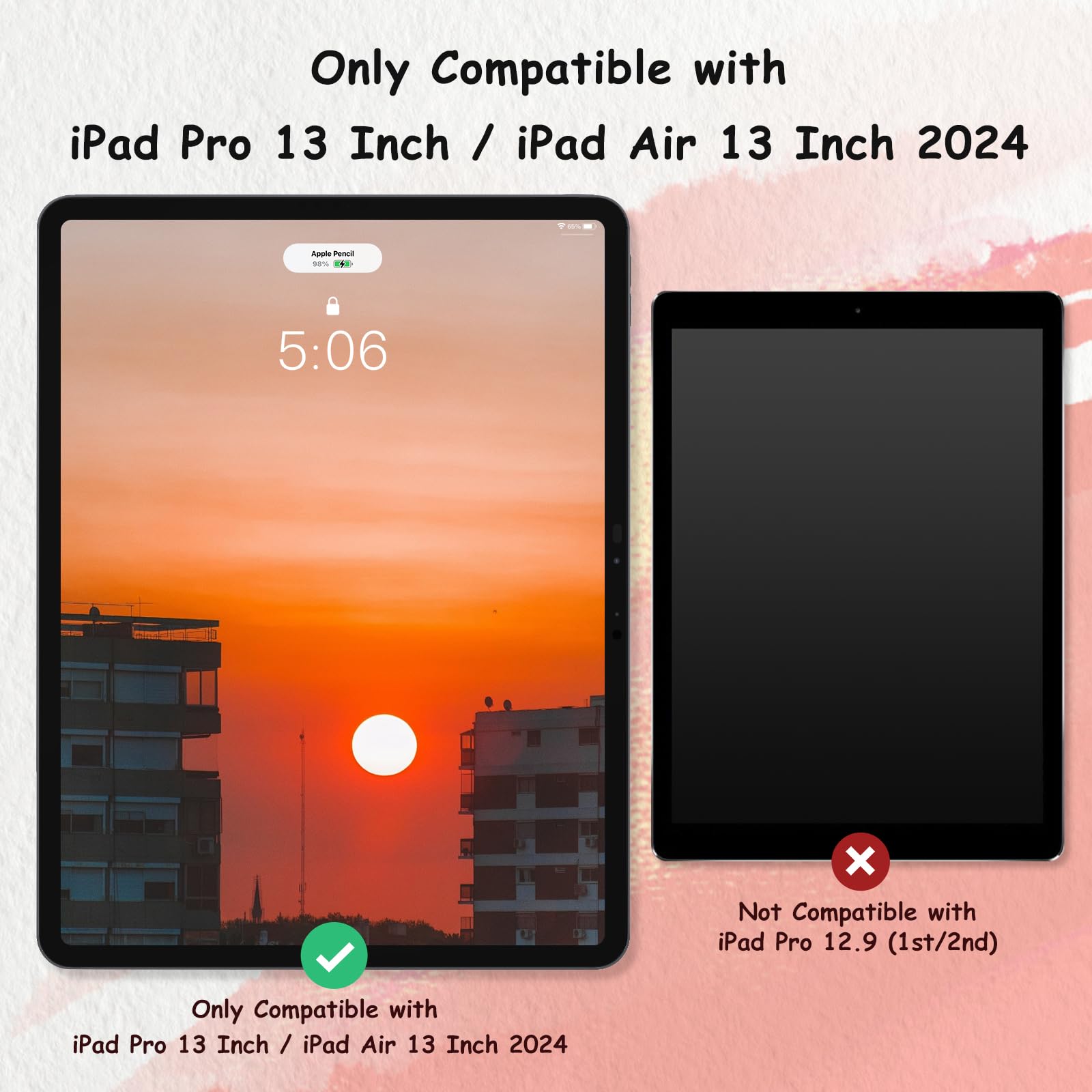 Bersem 2 Pack New Paper Nano Screen Protector For Ipad Pro 13 Inch 2024 (M4) / Ipad Air 13 Inch 2024 (M2), Matte Pet Film For Wr