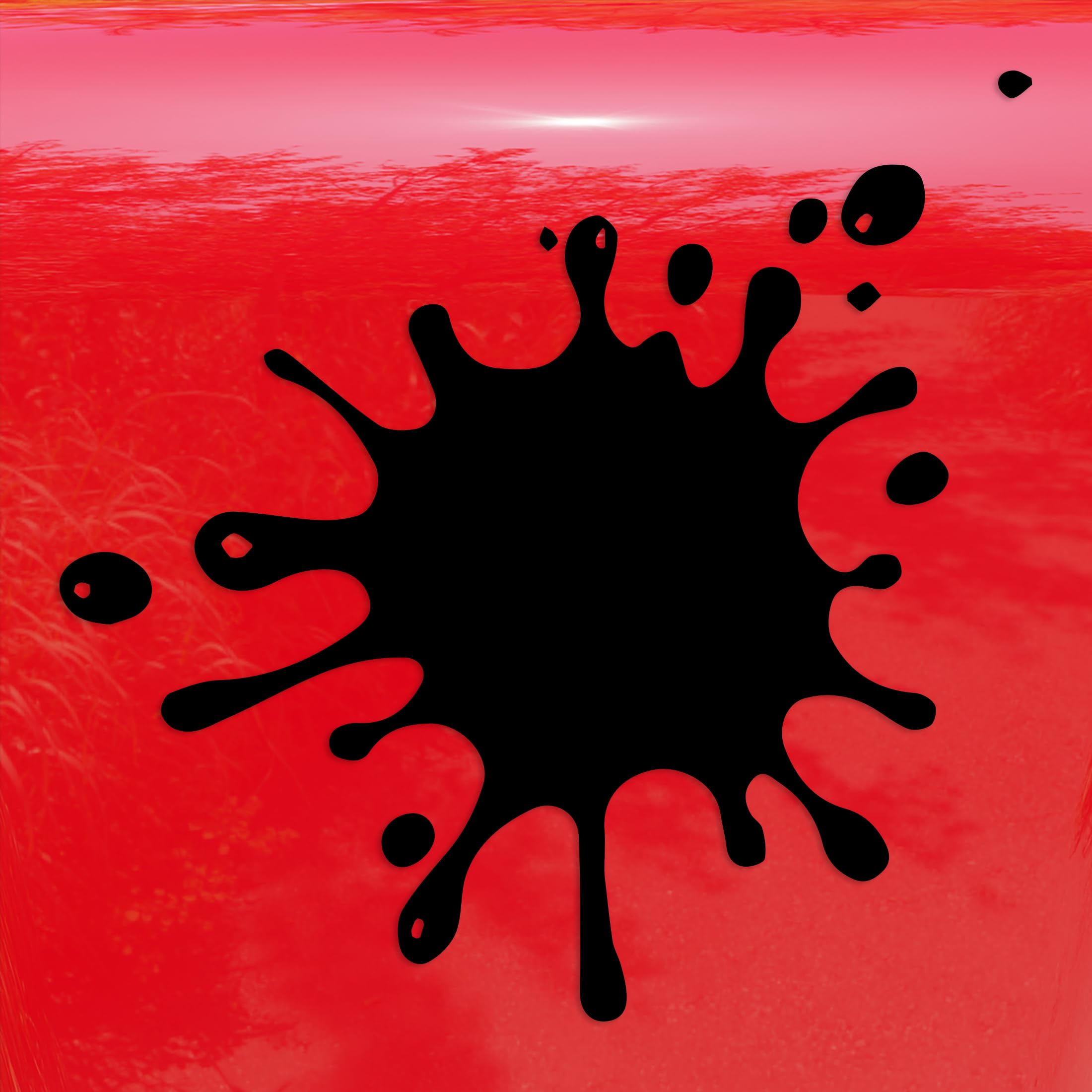 Ink Splash Vinyl Decal Sticker   5 Inch Black Paint Splat And Drip Art Design For Cars, Laptops, And Windows   Durable, Weatherp