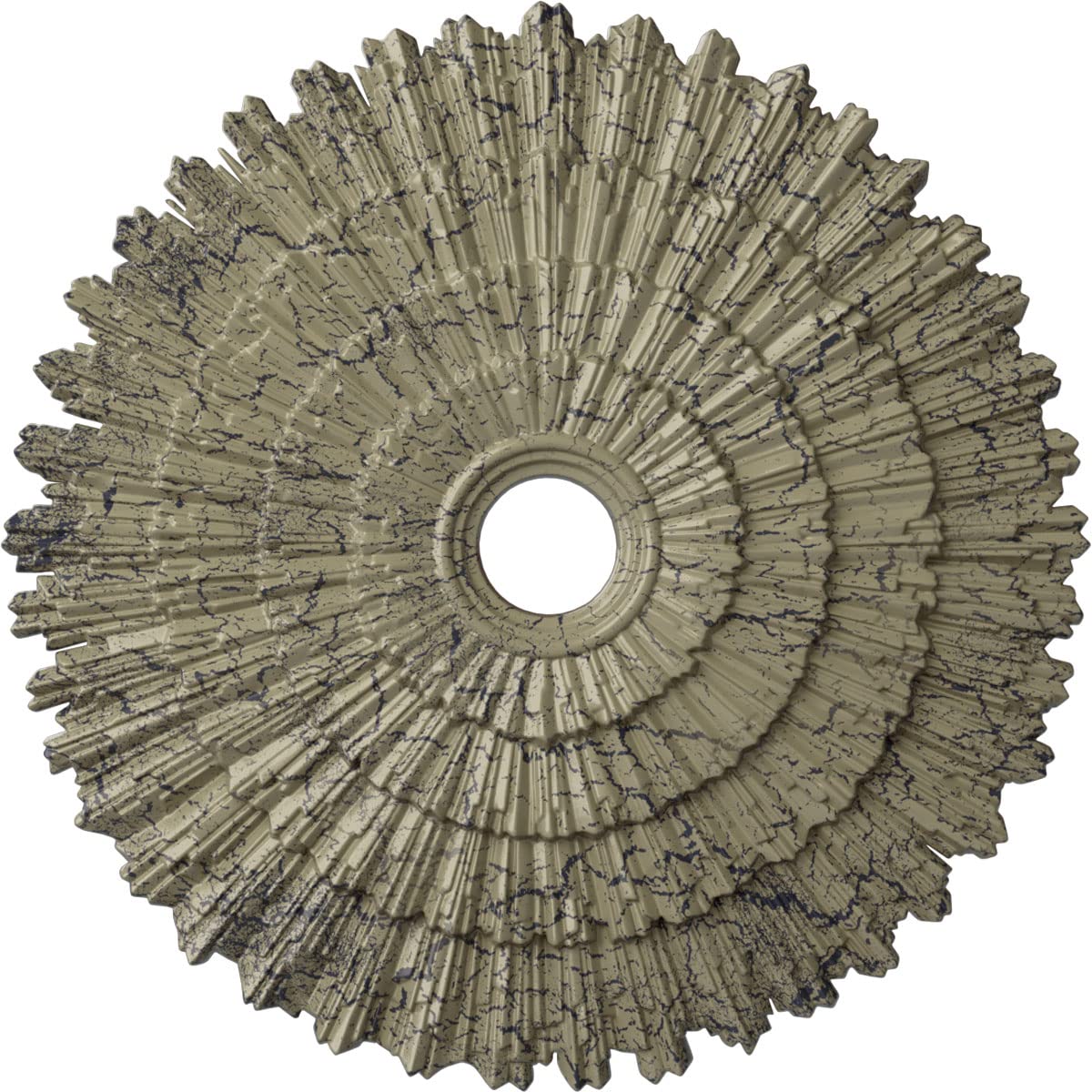 Ekena Millwork CM24ENCSC Eryn Ceiling Medallion, Castle Stone Crackle, 24 3/4OD x 3 1/4ID x 1 7/8P