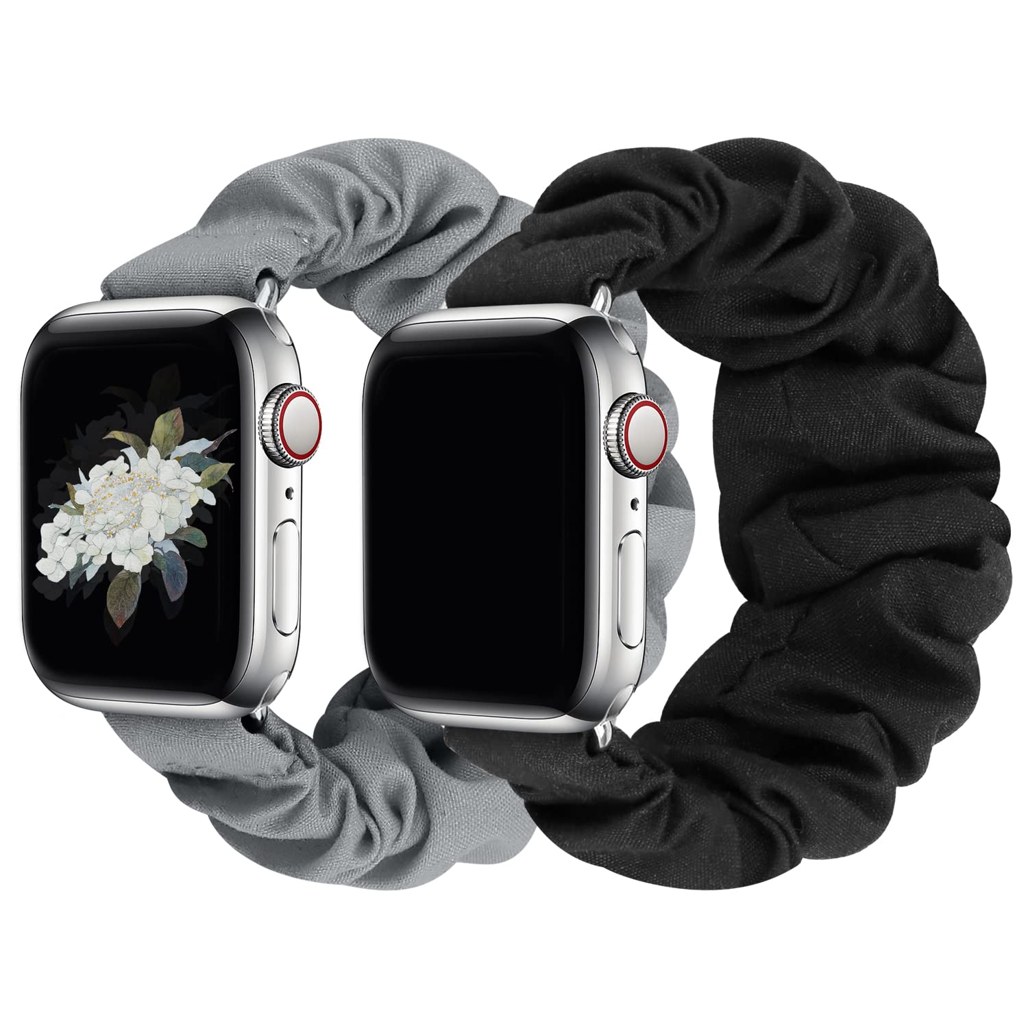 Jieliele Compatible With Scrunchie Apple Watch Band 38Mm 40Mm 41Mm 42Mm 44Mm 45Mm 49Mm For Women, Cute Wristbands Straps Elastic