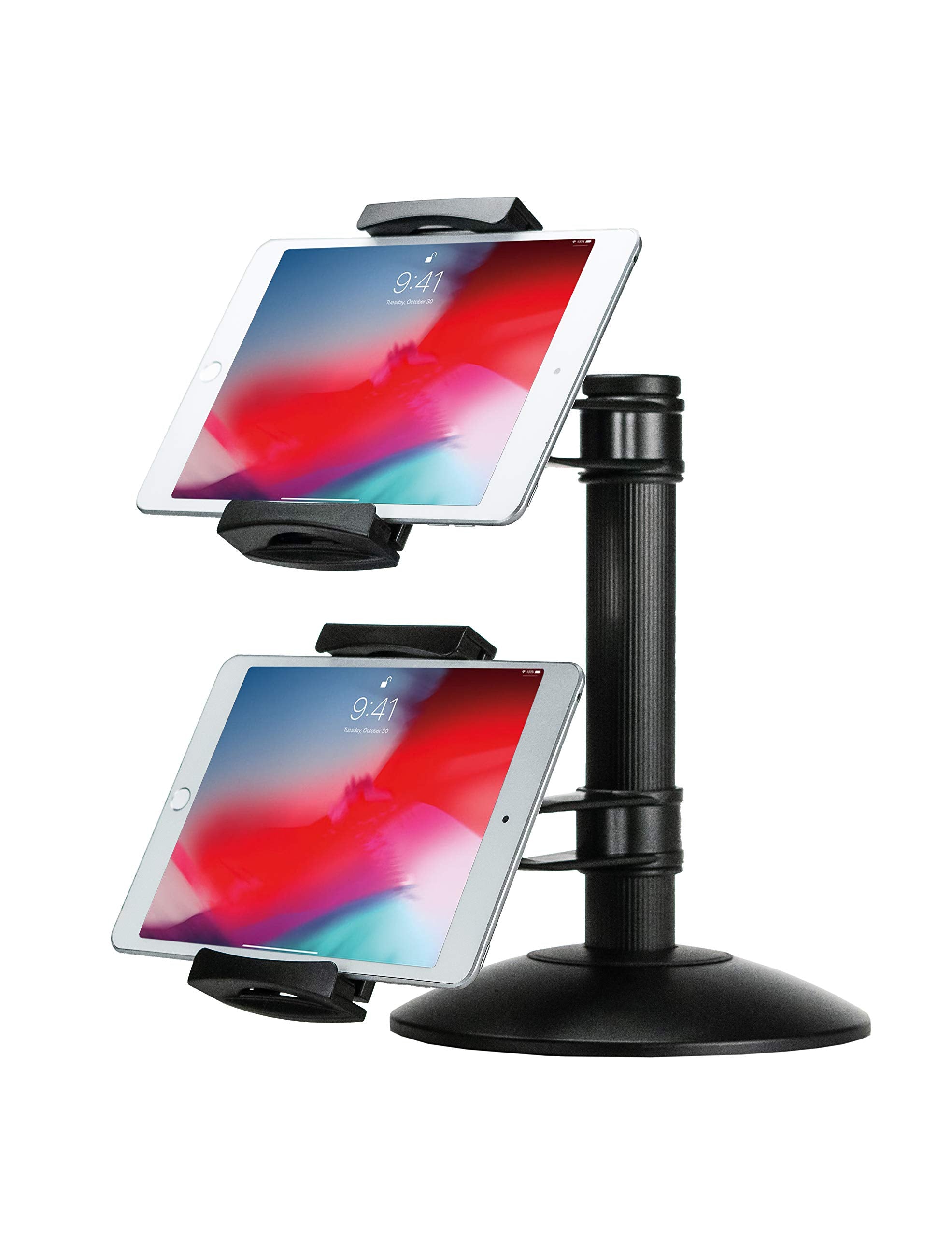 Dual Tablet Mount   Cta Quick Connect Dual Tablet Mount With Height Adjustable Arms For Ipad Air 1 4, And Tablets Up To 10      