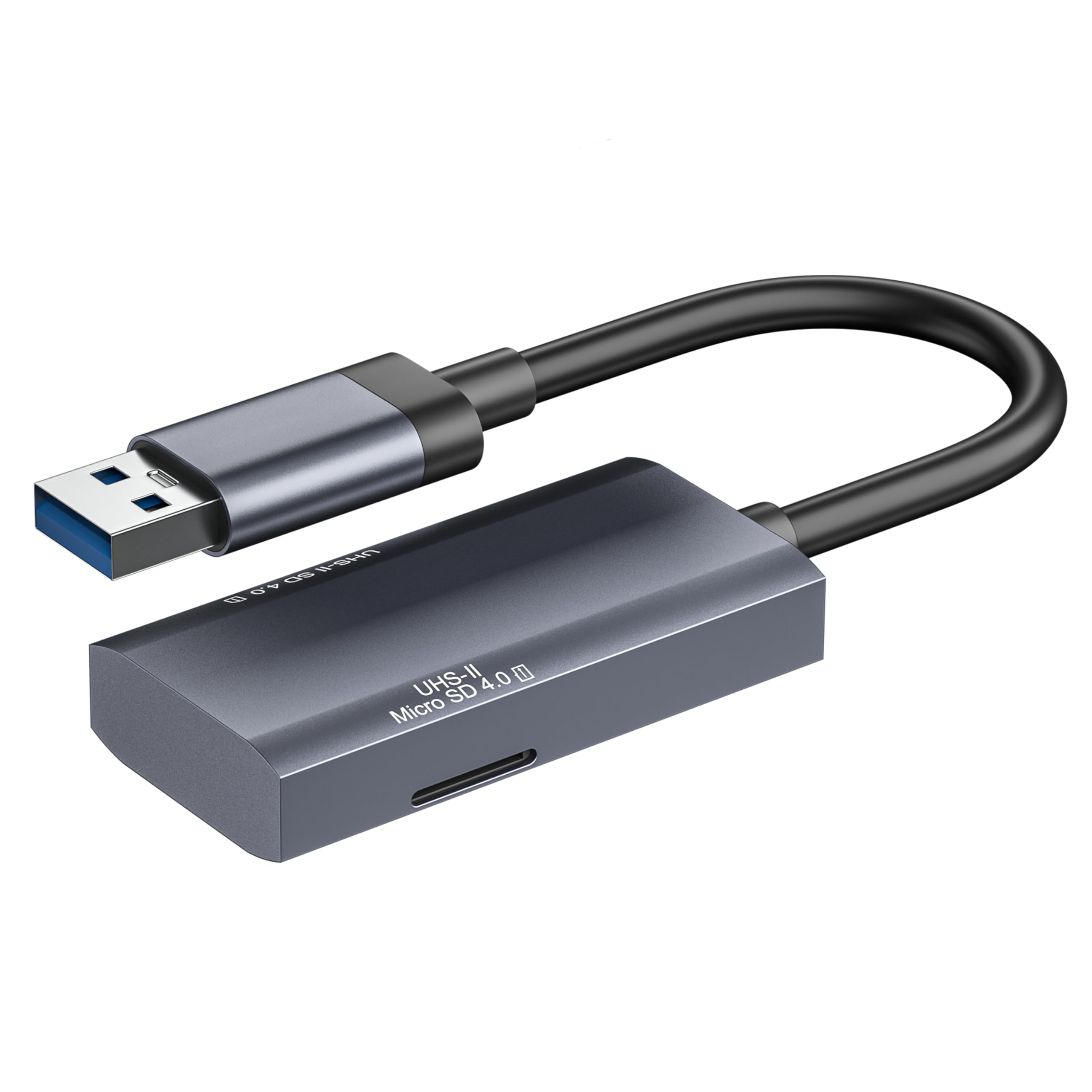 Uhs Ii Sd 4.0 Card Reader, 2 In 1 Usb 3.0 Usb A Sd Memory Card Reader For Desktop Pc/Mini Pc/Laptops/Tablets,Support Sd Micro Sd Sdxc Sdhc Mmc Rs Mmc Micro Sdc Uhs Ii And Uhs I Cards