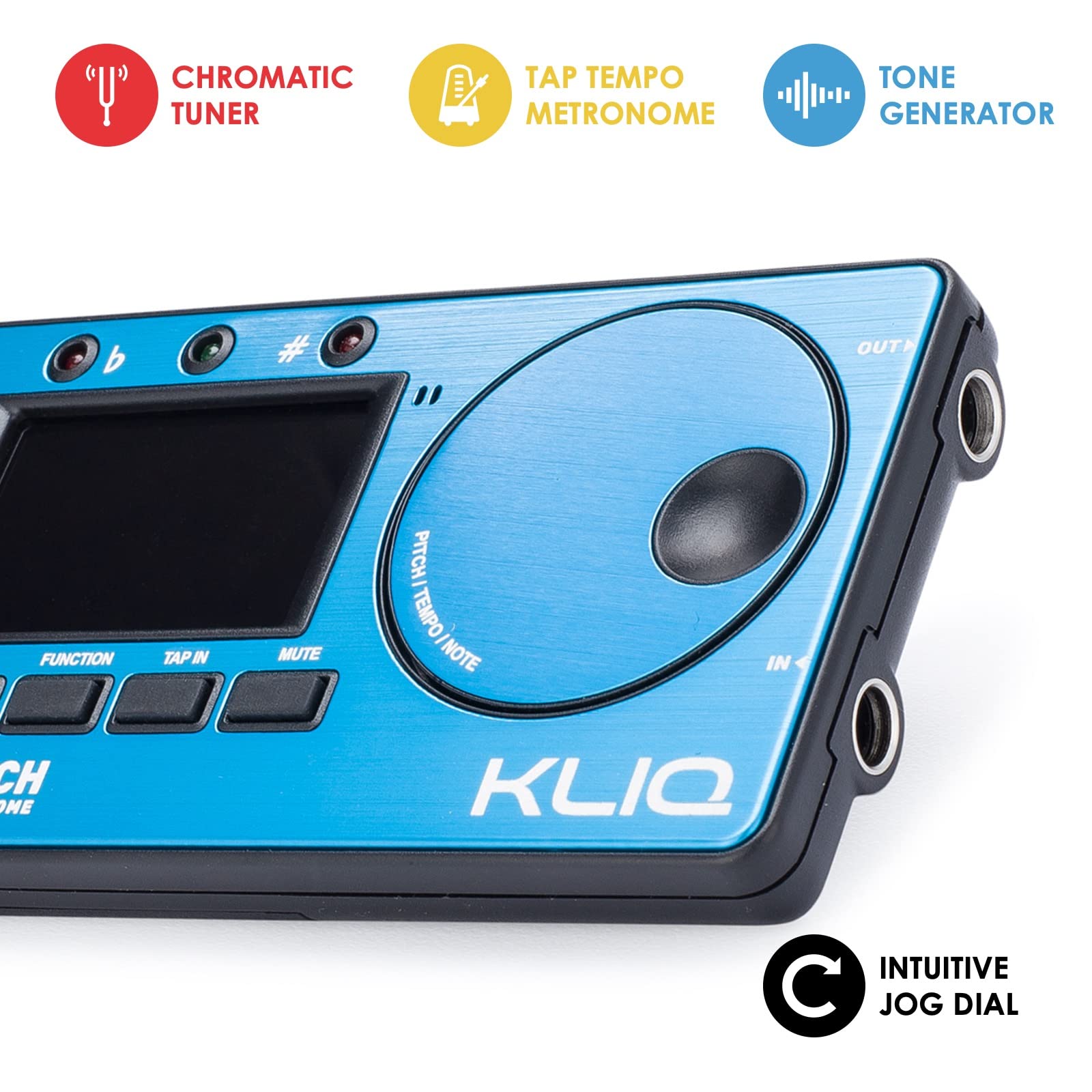 Kliq Metropitch   Metronome Tuner For All Instruments   With Guitar, Bass, Violin, Ukulele, And Chromatic Tuning Modes   Tone Ge