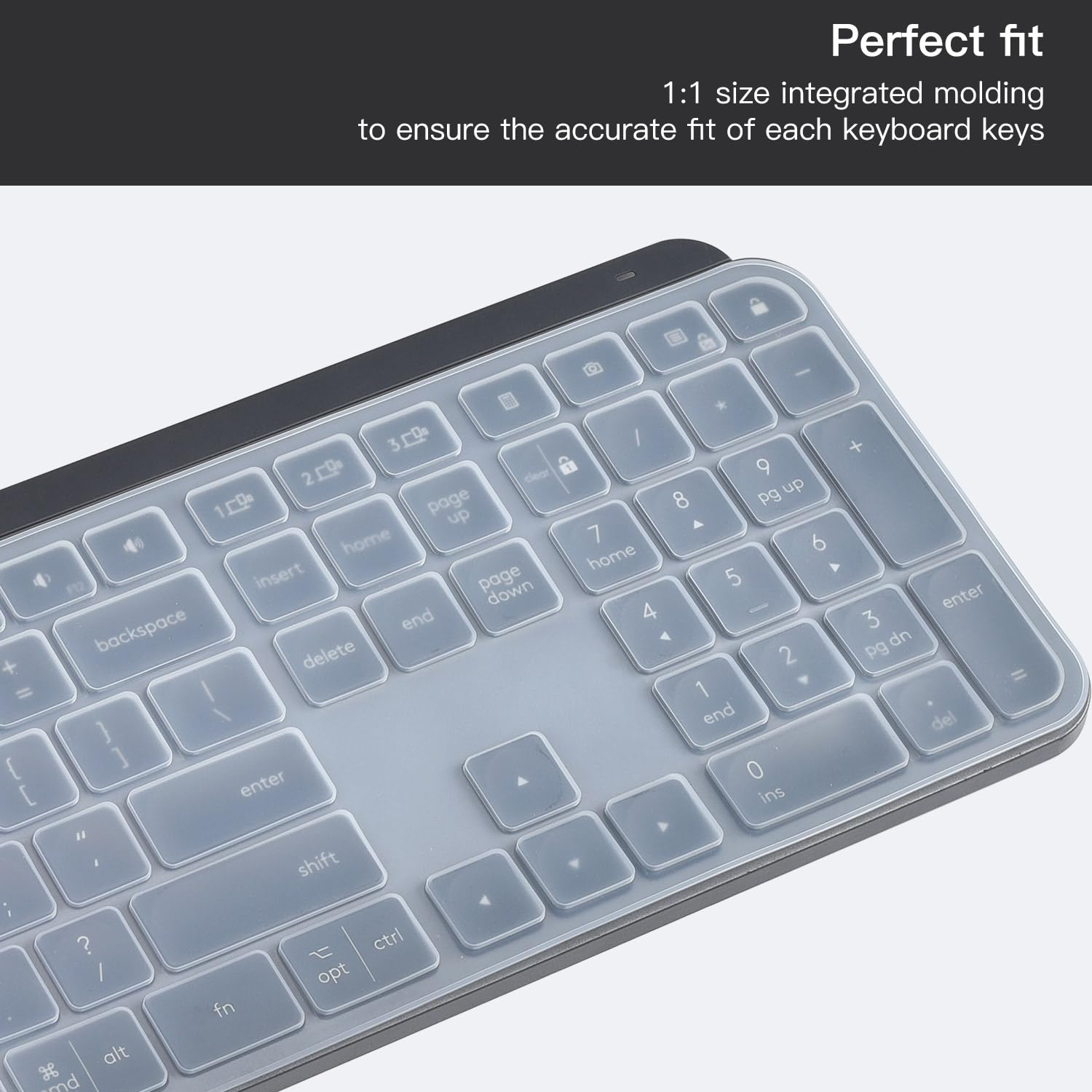 Keyboard Cover Skin For Logitech Mx Keys S & Mx Keys Advanced Illuminated Wireless Keyboard, Logitech Craft Advanced Wireless Ke