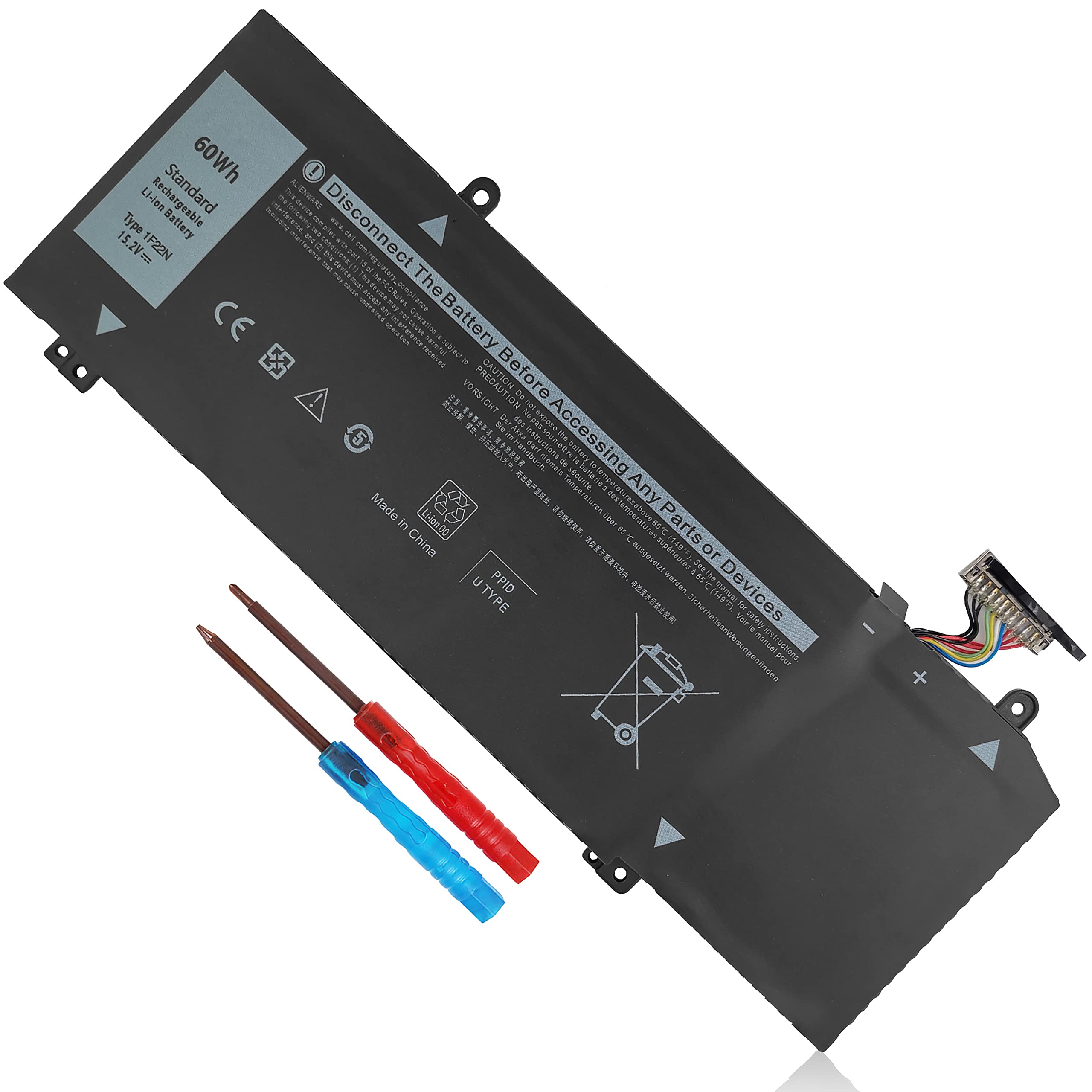 1F22N Laptop Battery For Dell Alienware M15 R1 2018, Alienware M17 R1 2019, For Dell G5 15 5590, G7 7590, G7 7790 Series, P79F P