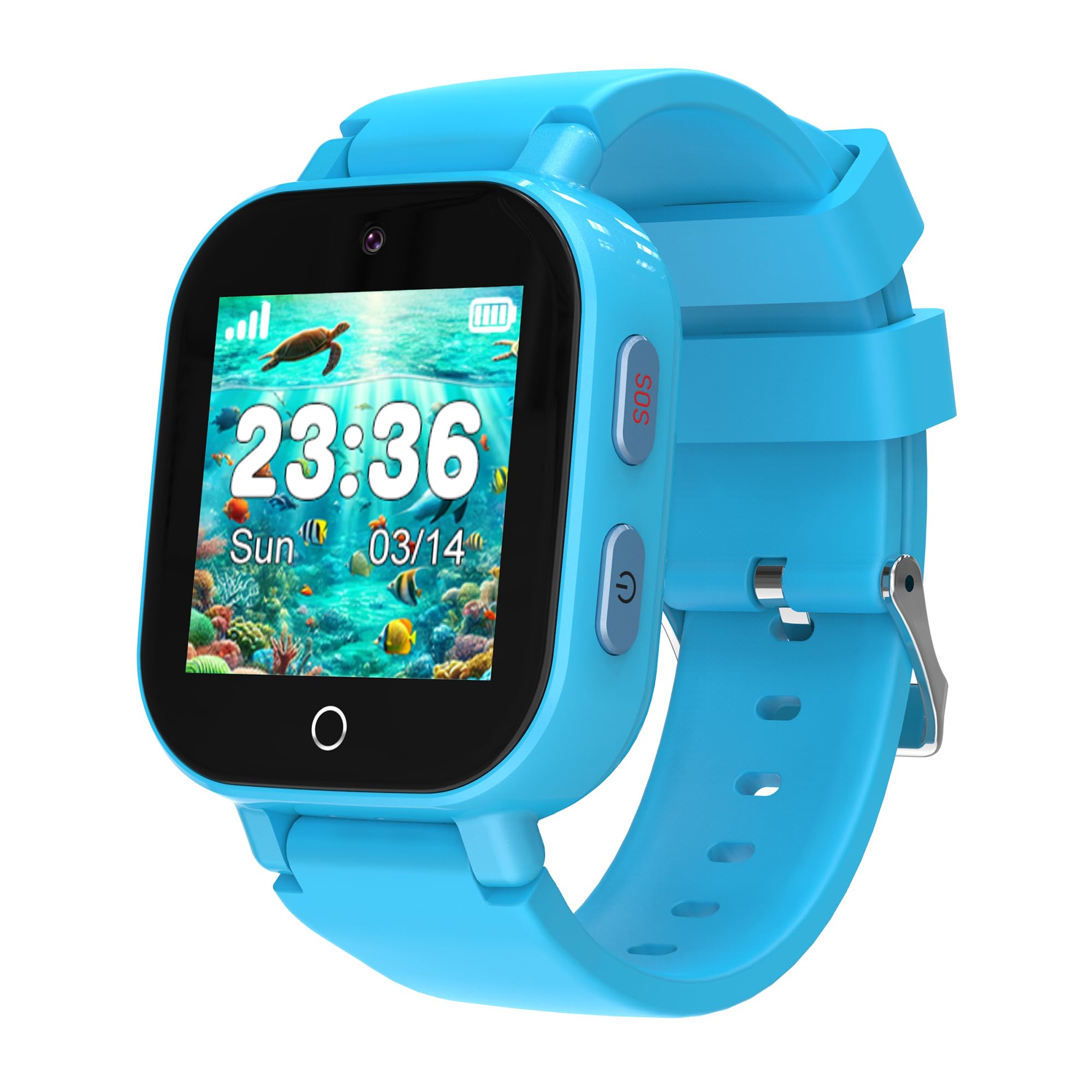 Kids Smart Watch Boys With Gps Tracker, Kids Cell Phone Watch With Two-Way Call Message Sos Puzzle Games Camera Alarm Chat Pedom