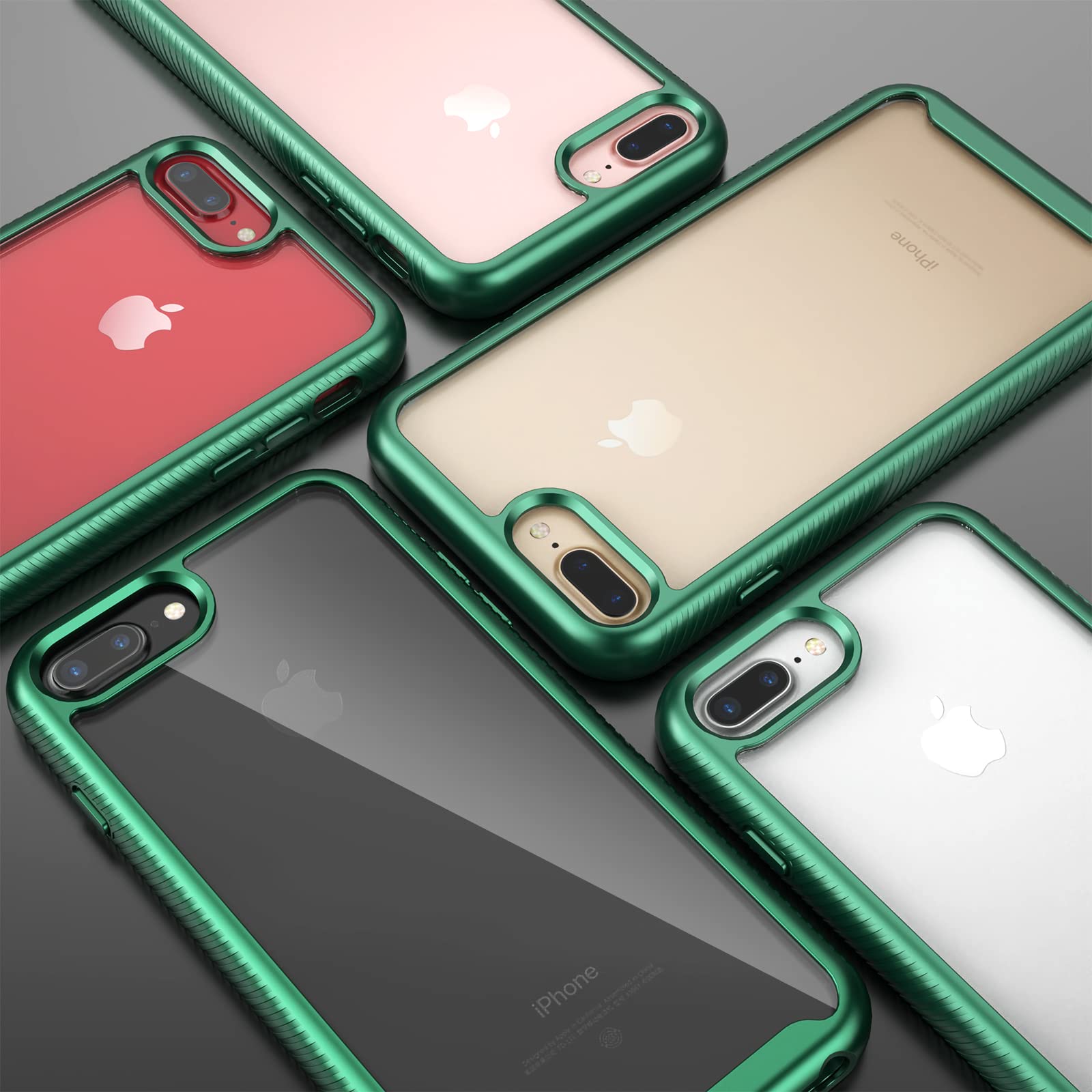 Idweel Iphone 8 Plus Case, Iphone 7 Plus Case, Full Body Durable Shockproof Case With Build In Screen Protector Heavy Duty Shock