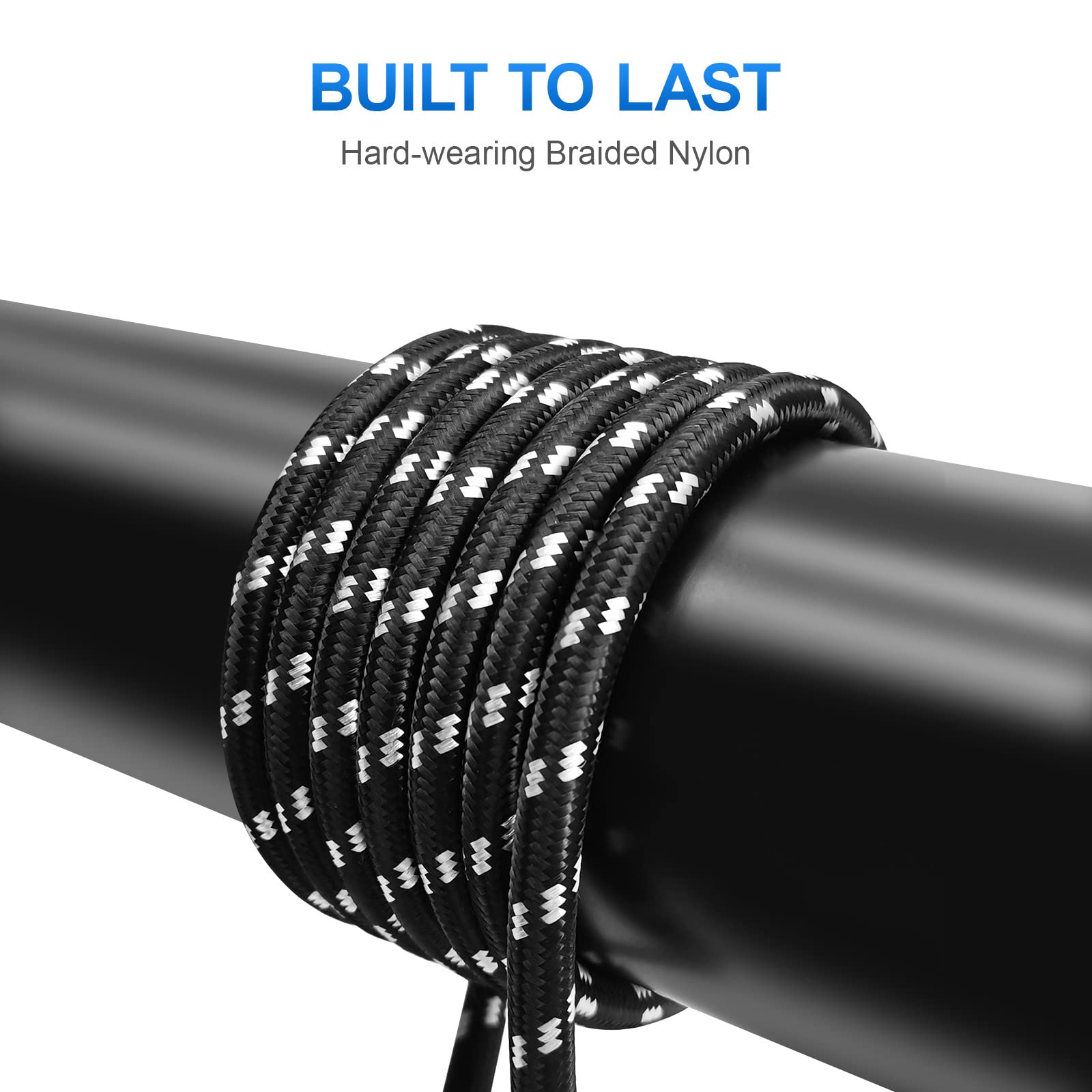 Heams 2 Pack Premium 10 Ft Guitar Cable, 1/4 Inch Instrument Cable  Noise Free And Long Lasting Guitar Chord  Amp Cord For Bass,