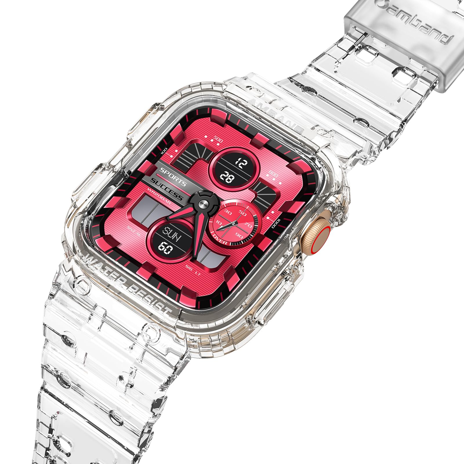 Amband Compatible For Apple Watch Band 45Mm 44Mm 42Mm With Bumper Case, Crystal Cute Women Strap For Iwatch Se/Se 2Nd Series 9 8