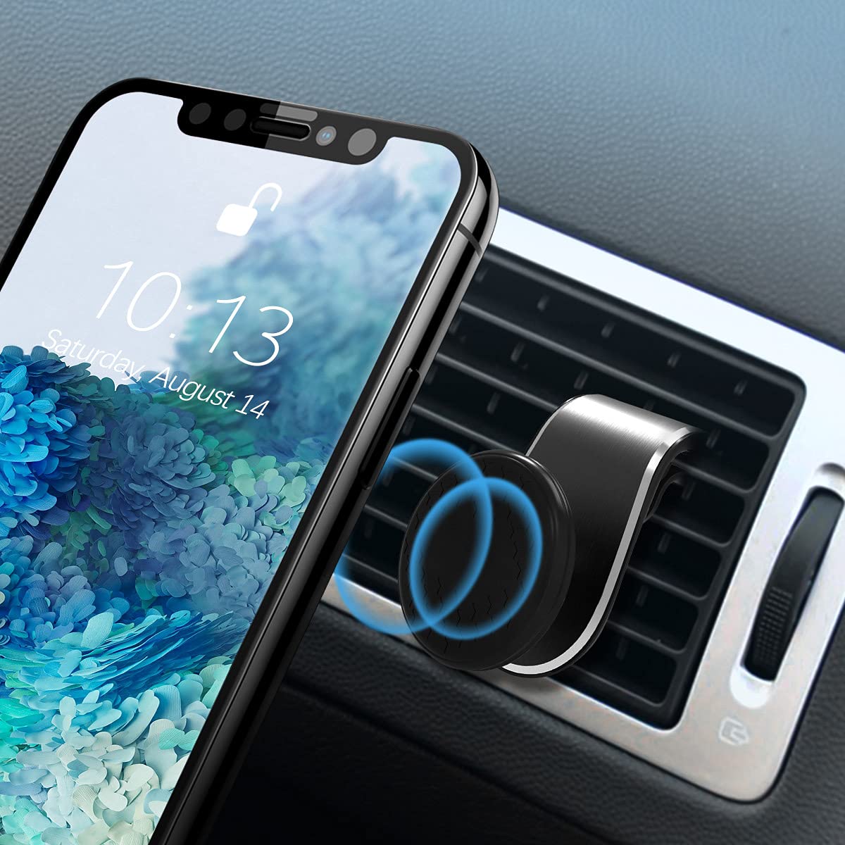 Magnetic Phone Mount For Car, 360Adjustable Universal Cell Phone Holder For Car Air Vent Mount Fits 3 7 Inch Mobile Phone And Mo
