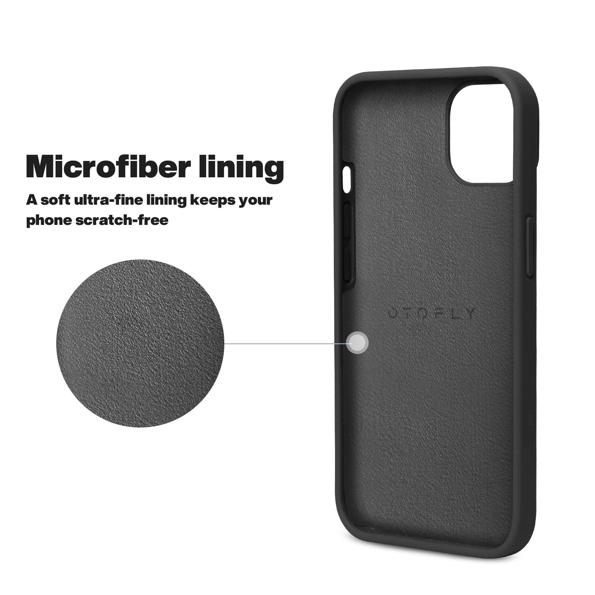 Otofly Designed For Iphone 14 Case, Silicone Shockproof Slim Thin Phone Case For Iphone 14 6.1 Inch (Black)