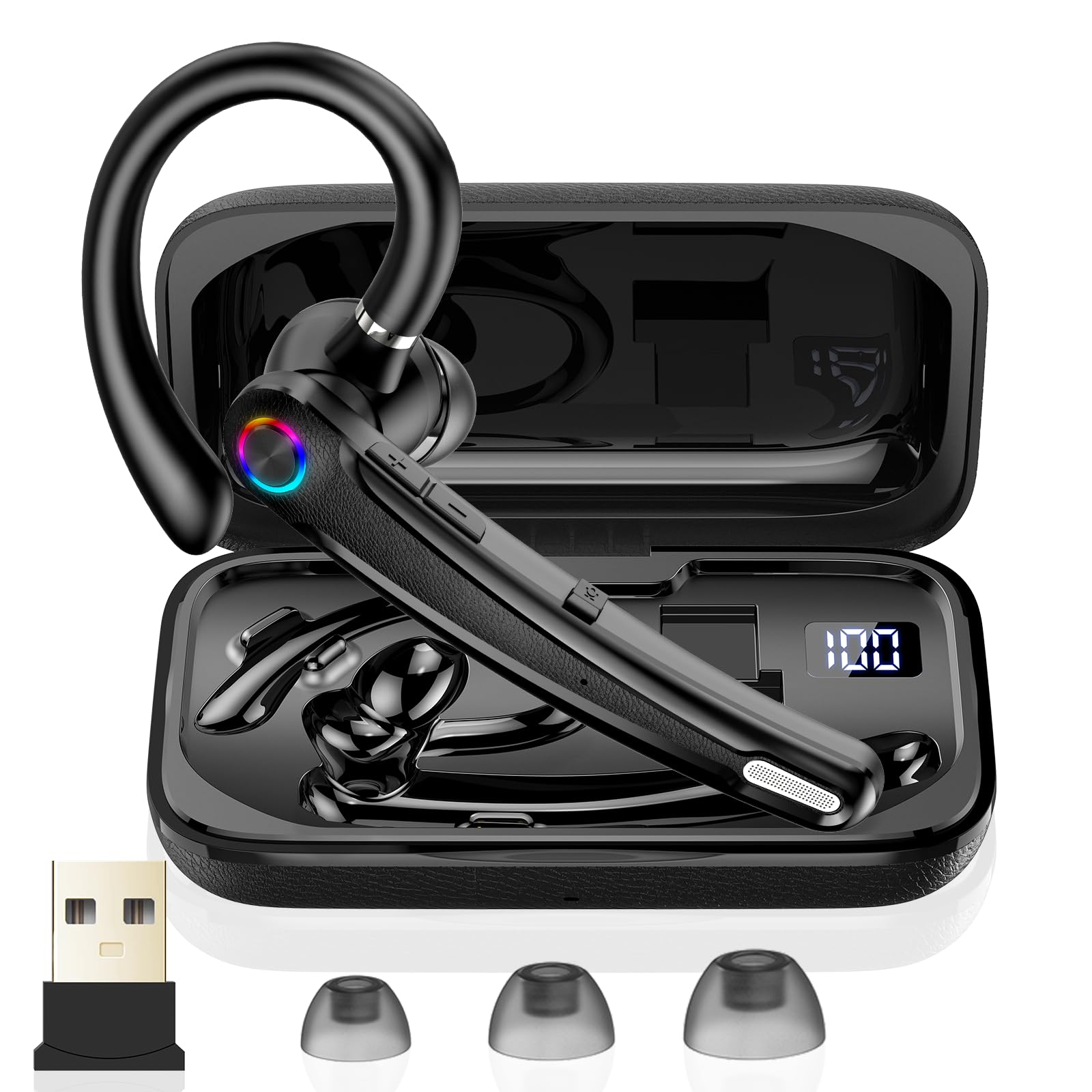 Bluetooth Headset V5.4, Wireless Bluetooth Earpiece