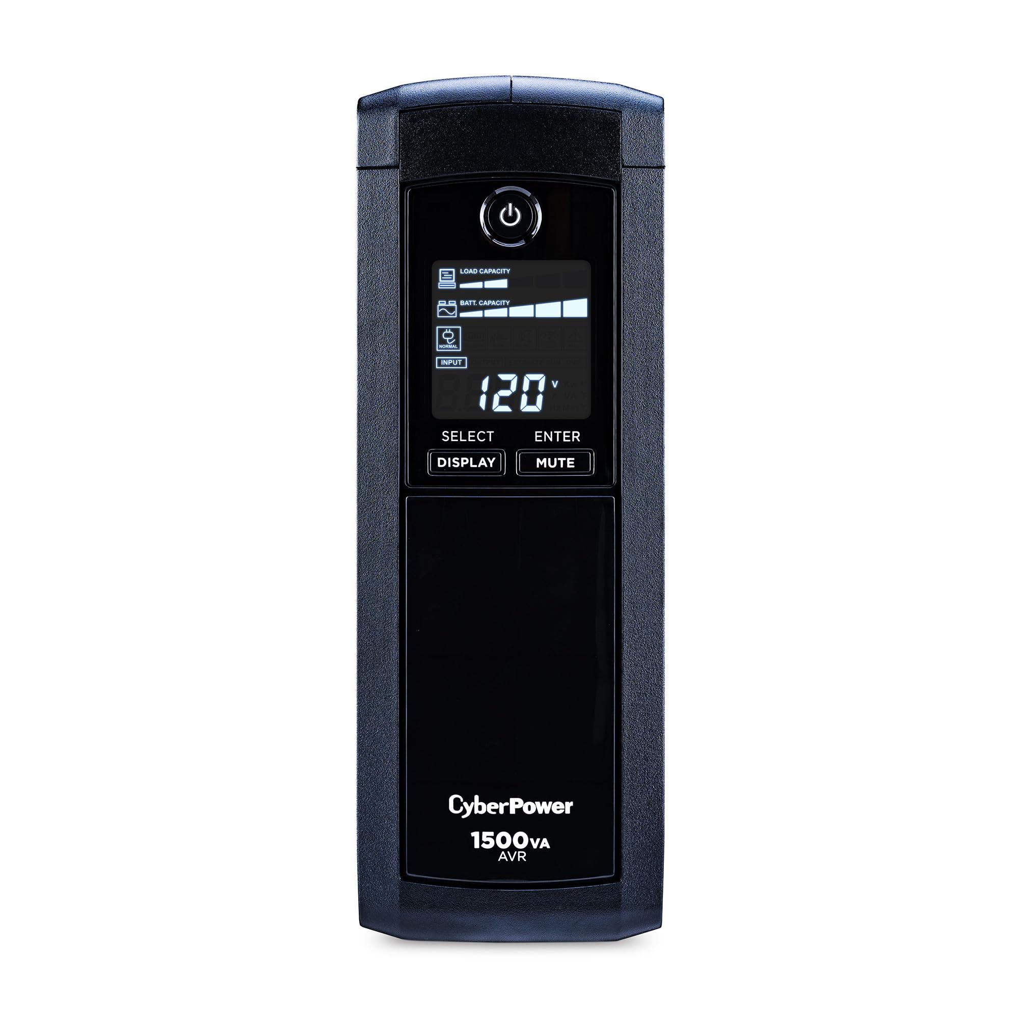Cyberpower Cp1500Avrlcd Intelligent Lcd Ups Battery Backup And Surge Protector, 1500Va/900W, 12 Outlets, Avr, Mini-Tower, Ul Cer