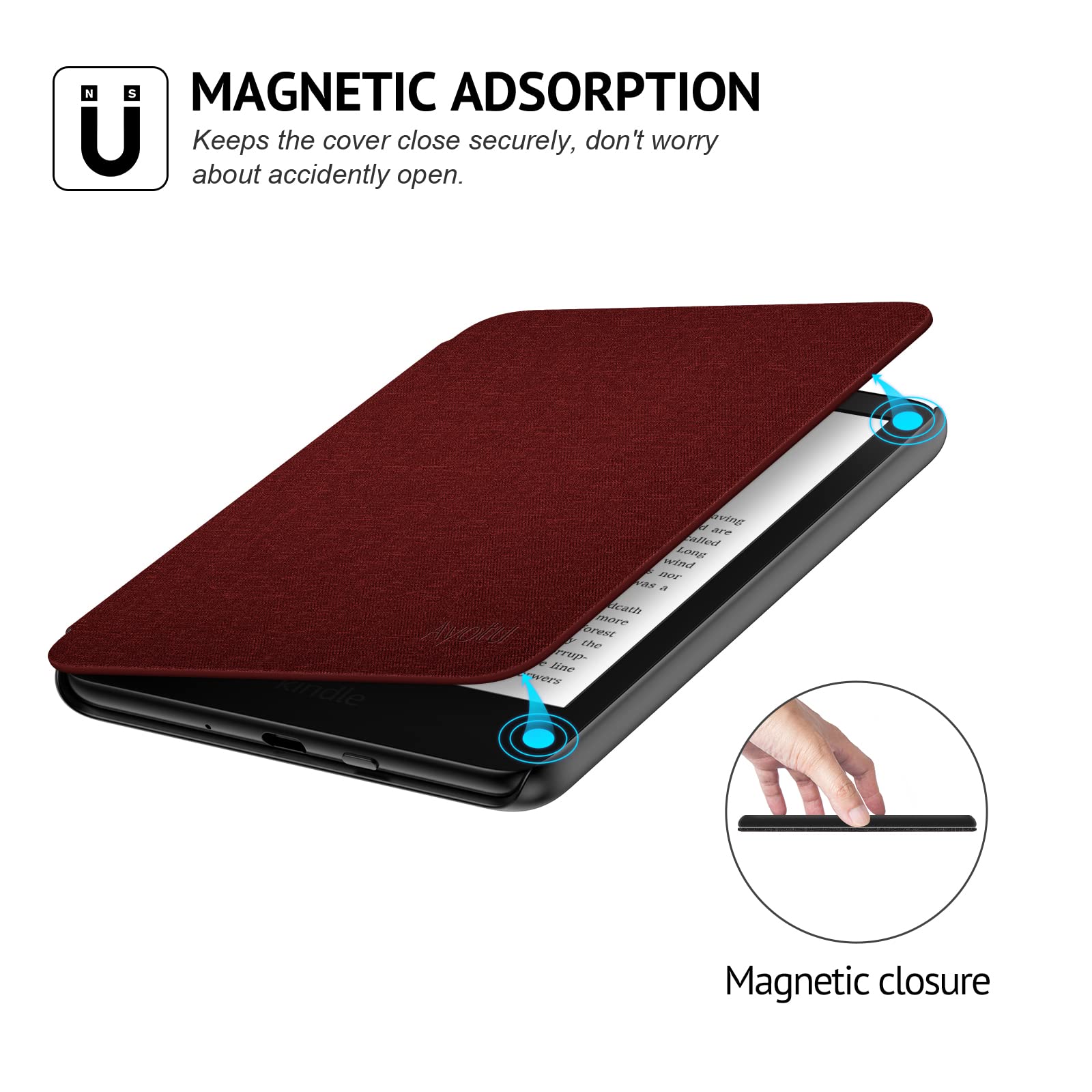 Ayotu Case For 6'' All New Kindle 11Th Generation 2022 Release (Model No. C2V2L3), Slim Cover With Auto Sleep/Wake, Only For 6 I