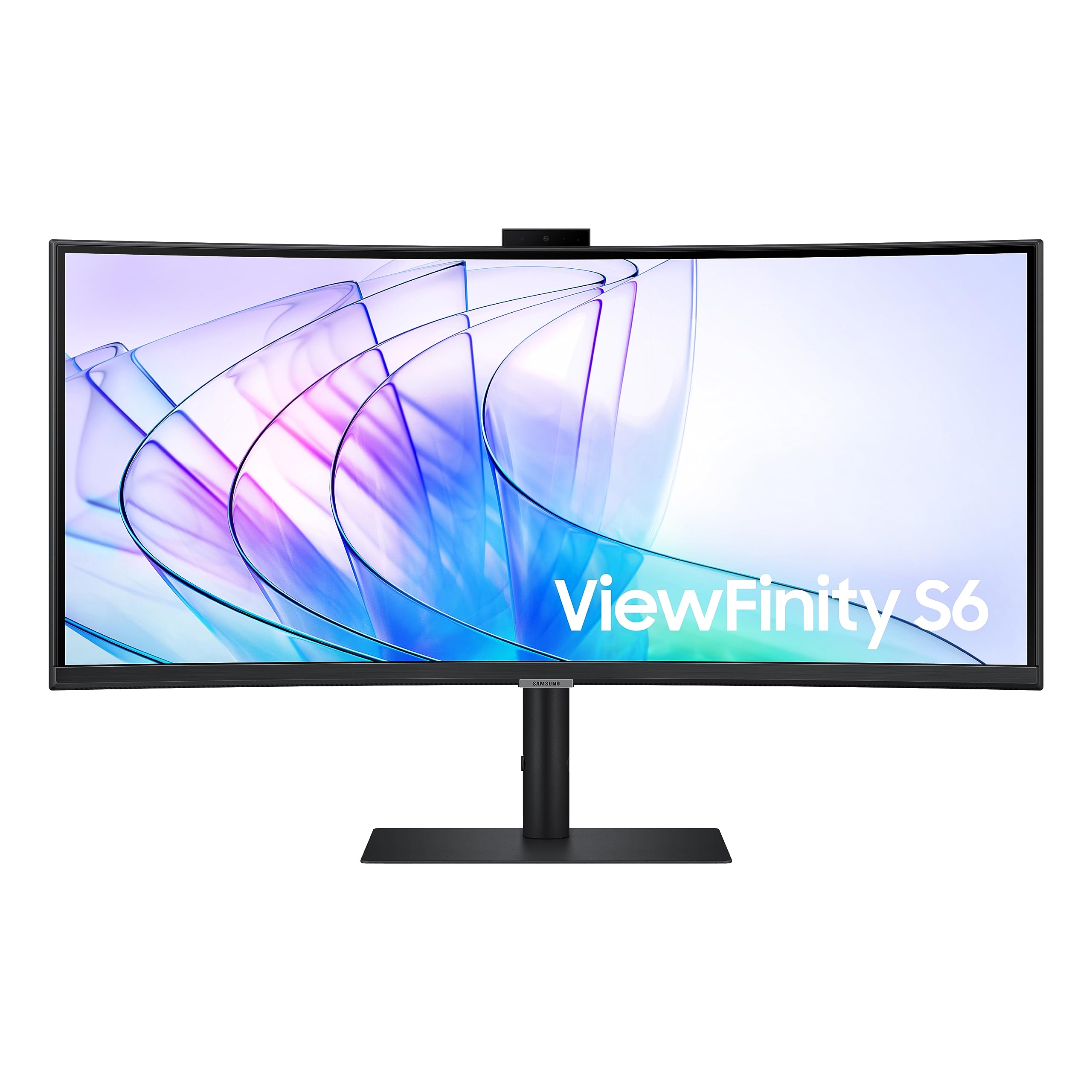 SAMSUNG 34 ViewFinity S65VC Series Ultrawide QHD Curved Monitor, Builtin FHD Camera, HDR10, 100Hz, 350 nit, USB C, Adjustab