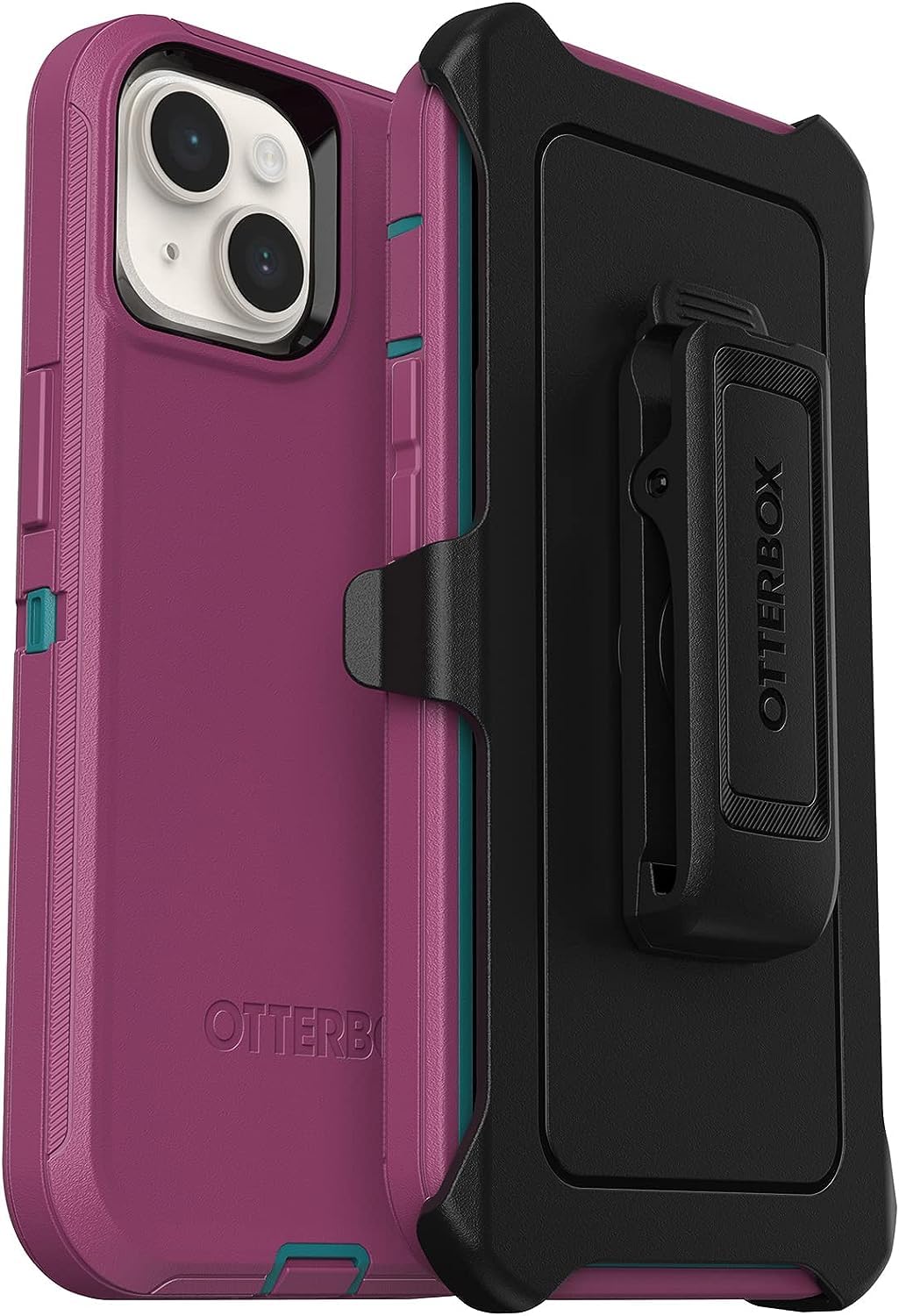 Otterbox Iphone 14 & Iphone 13 (Only)   Defender Series Case   Canyon Sun (Pink)   Rugged & Durable   With Port Protection   Inc