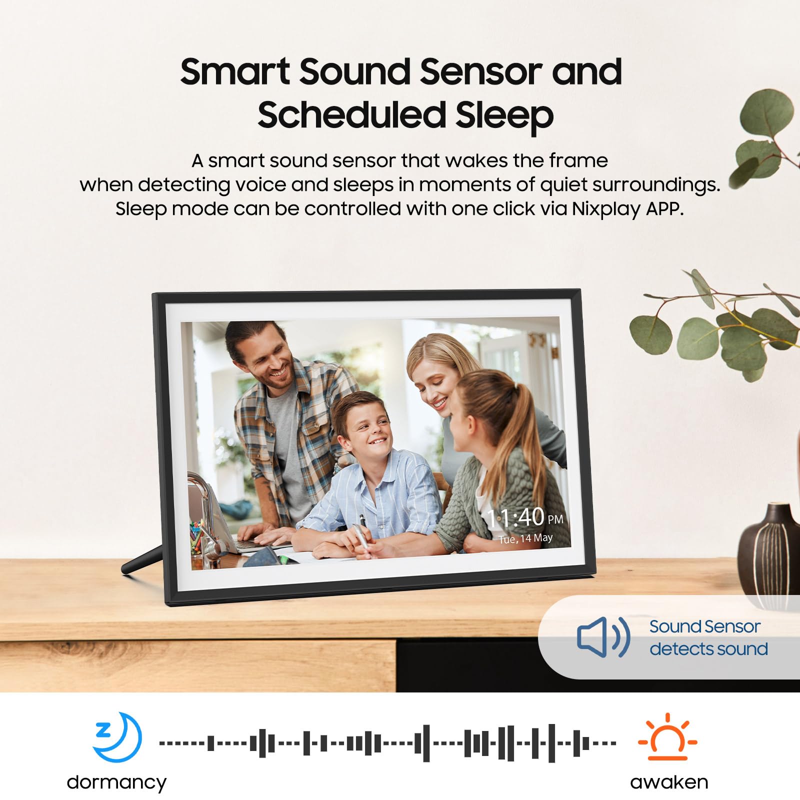 Nixplay 10.1'' Digital Picture Frame By Apolosign, Share Photos/Videos Via Nixplay App, Wifi Digital Photo Frame With 32Gb, Supp