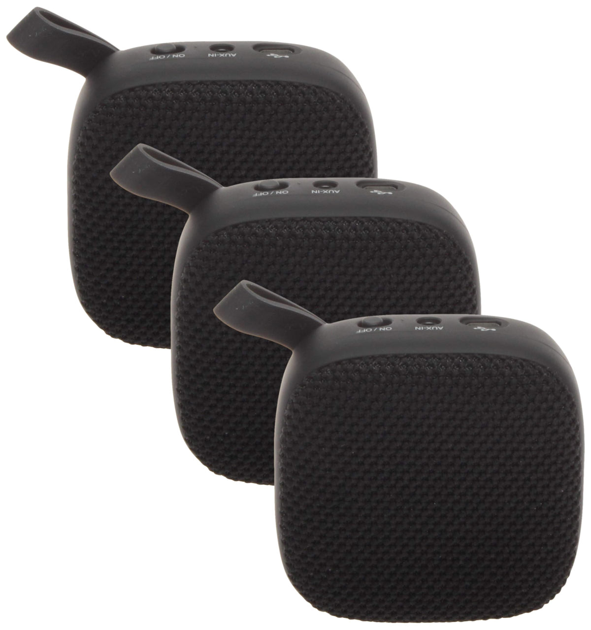 Jvc Portable Wireless Speaker With Surround Sound, Bluetooth 5.0, 7-Hour Battery Life - Spsa1Btb (Black) (Pack Of 3)