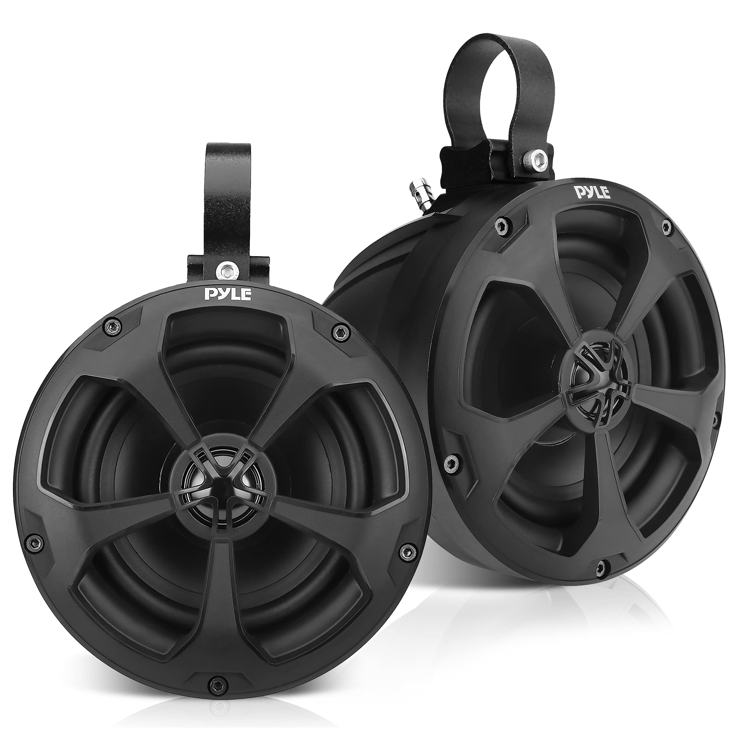 Pyle 2-Way Dual Waterproof Off-Road Speakers - 5.25 Inch 1000W Marine Grade Wake Tower Speakers System, Full Range Outdoor Audio