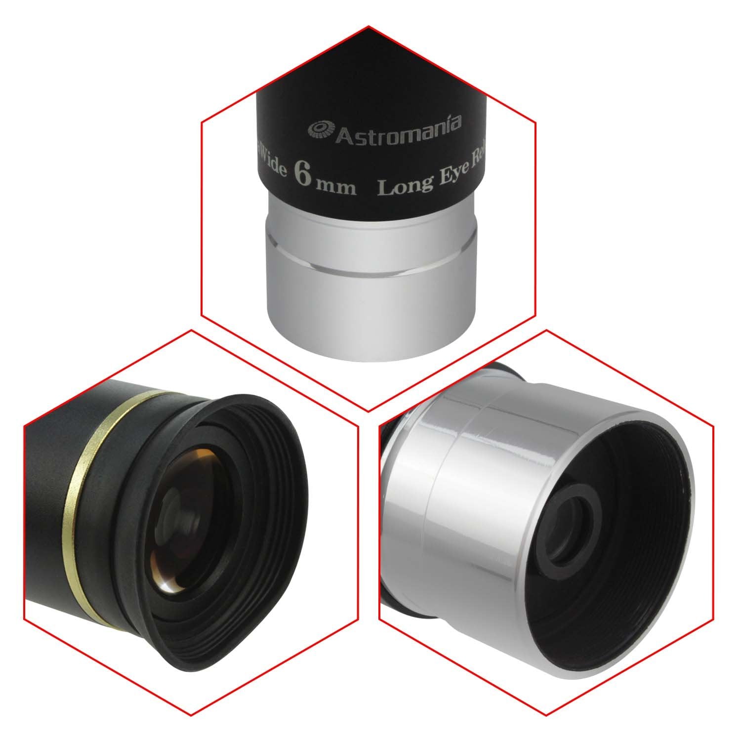 Astromania 1.25'' 6Mm 66 Degree Ultra Wide Angle Eyepiece For Telescope