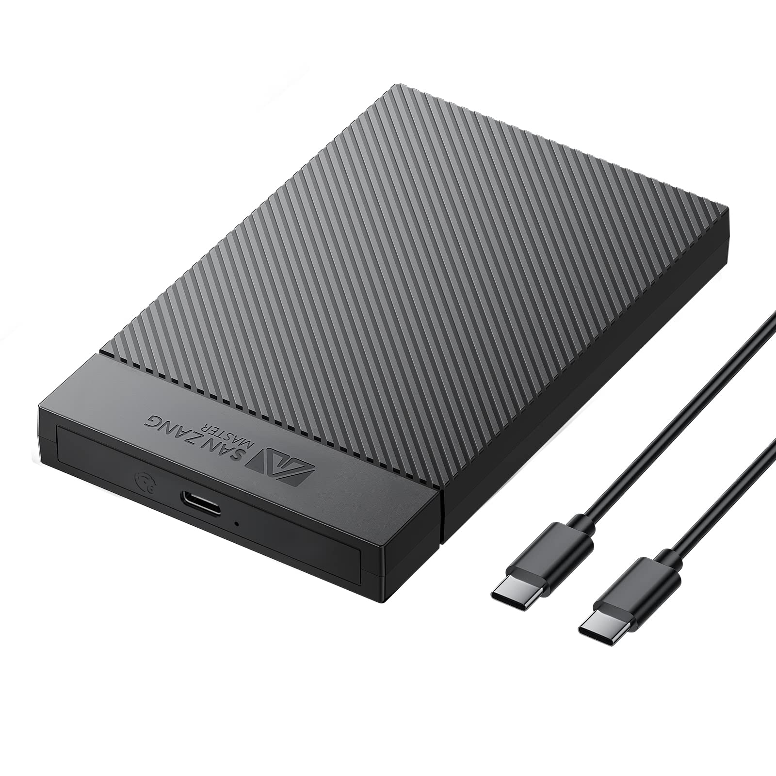 San Zang Master 2.5 Inch Hard Drive Enclosure, 6Gbps Usb 3.1 Gen 1 To Sata Iii High Speed Transmission For 7 9.5Mm Hdd Ssd Enclo