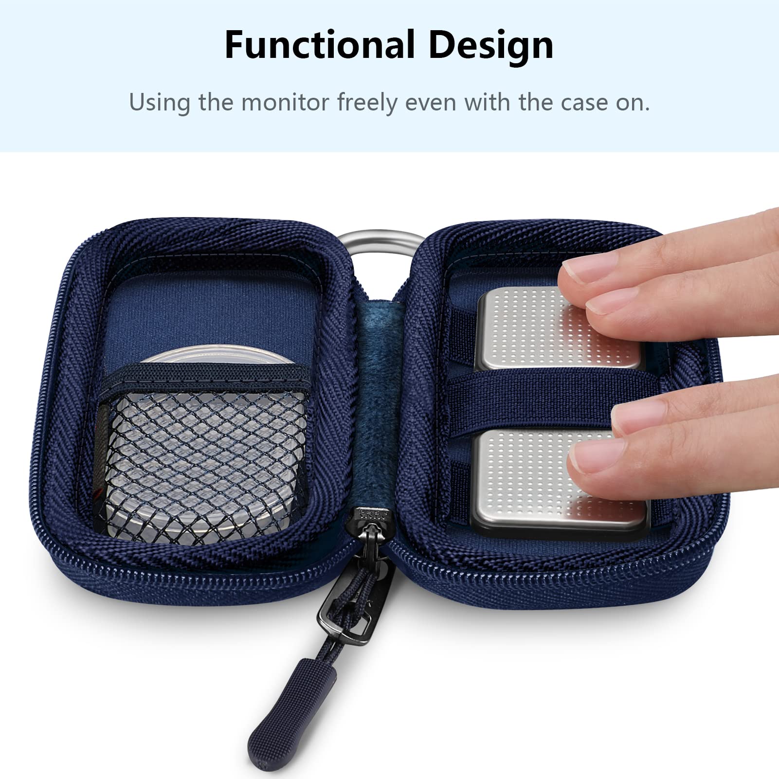 Fintie Carrying Case For Kardia Mobile And Kardia Mobile 6L Ekg Device Heart Monitor - Protective Hard Eva Shockproof Storage Po
