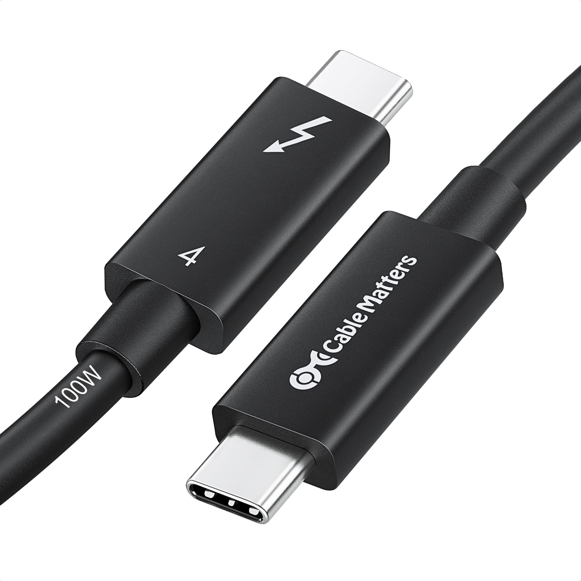 Cable Matters [Intel Certified] 40Gbps Active Thunderbolt 4 Cable 6.6 ft with 100W Charging and 8K Video   Fully Compatible with USB C/USB C, USB 4 / USB4, and Thunderbolt 3