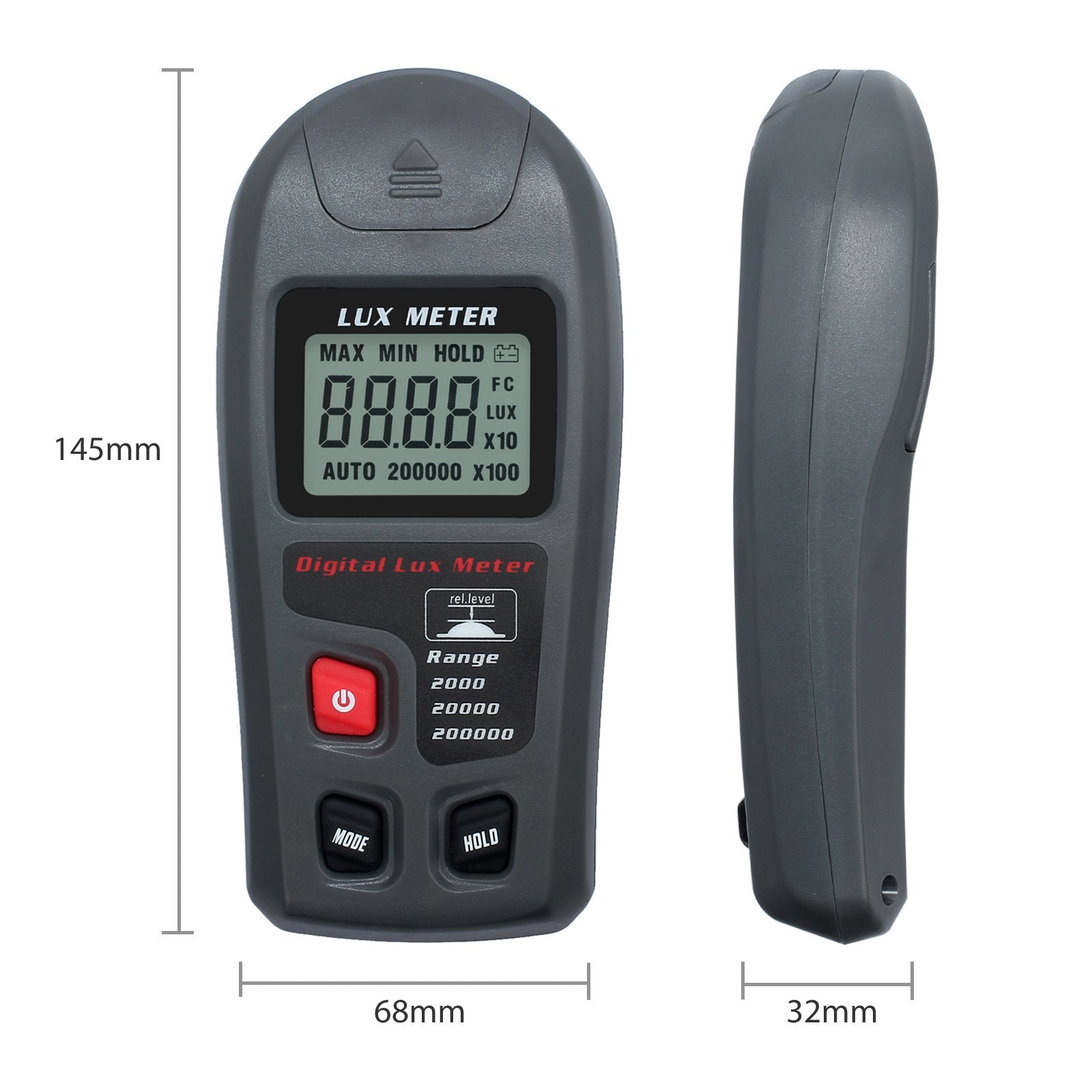 Proster Digital Luxmeters Illuminance Light Meter   Luminometers Lux Light Meter Photometers High Accuracy 4% Lux Meter With Lcd