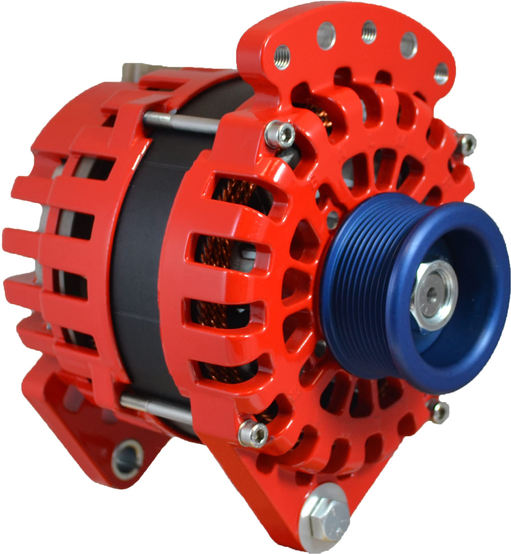 Balmar Alternator 3.15'' Dual Foot Saddle J10 Serpentine Pulley Regulator & Temp Sensor - 170A Kit - 12V,WBAUVB07NLXGLJ6