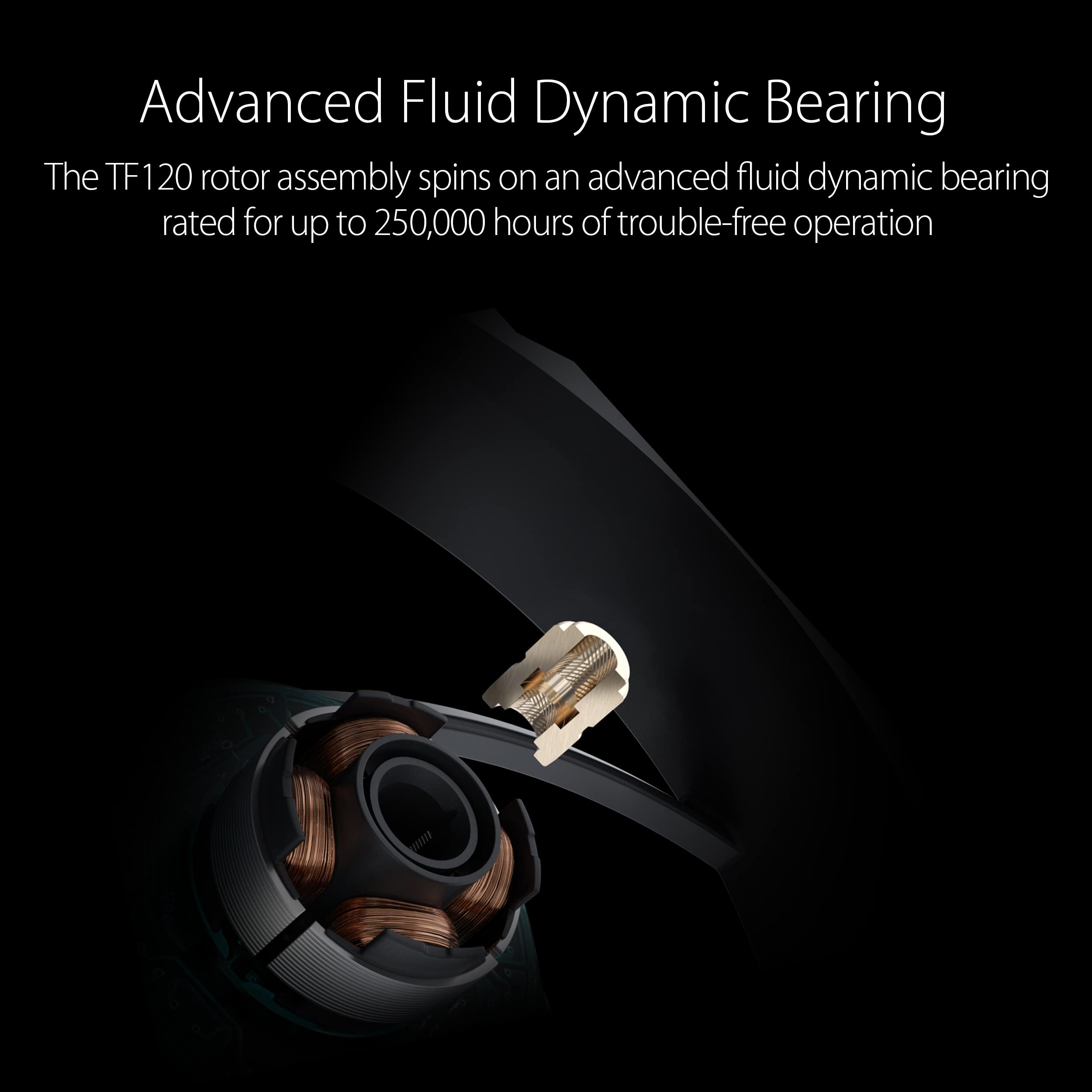 Asus 120Mm Argb Pwm Chassis Fan With Advanced Fluid Dynamic Bearing, Customizable Leds, Double-Layer Led Array - For Computer Ca