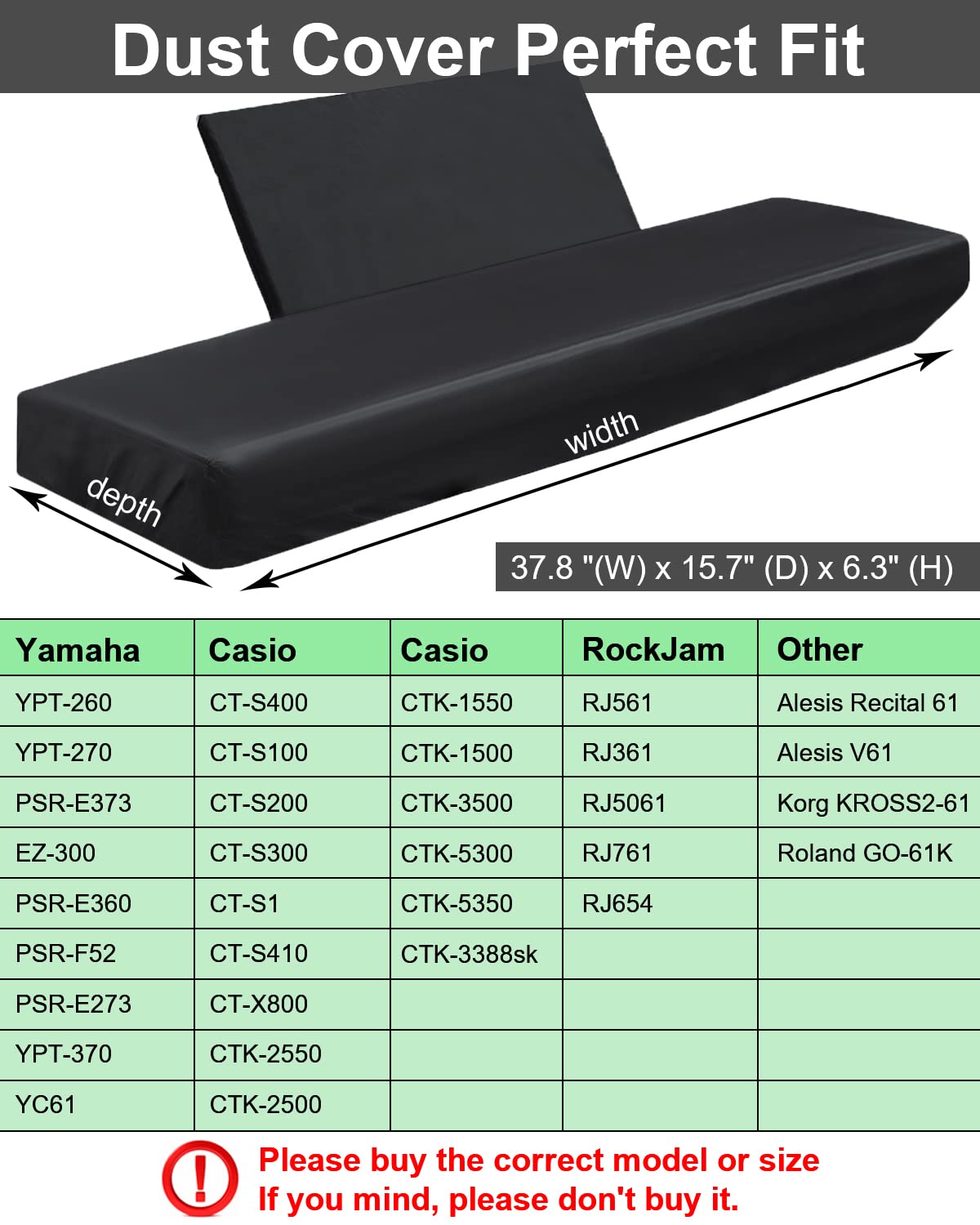 Piano Keyboard Dust Cover, Water Proof Stretchy Electric Piano Keyboard Covers For Digital Electric Pianos, Full Cover Elastic L